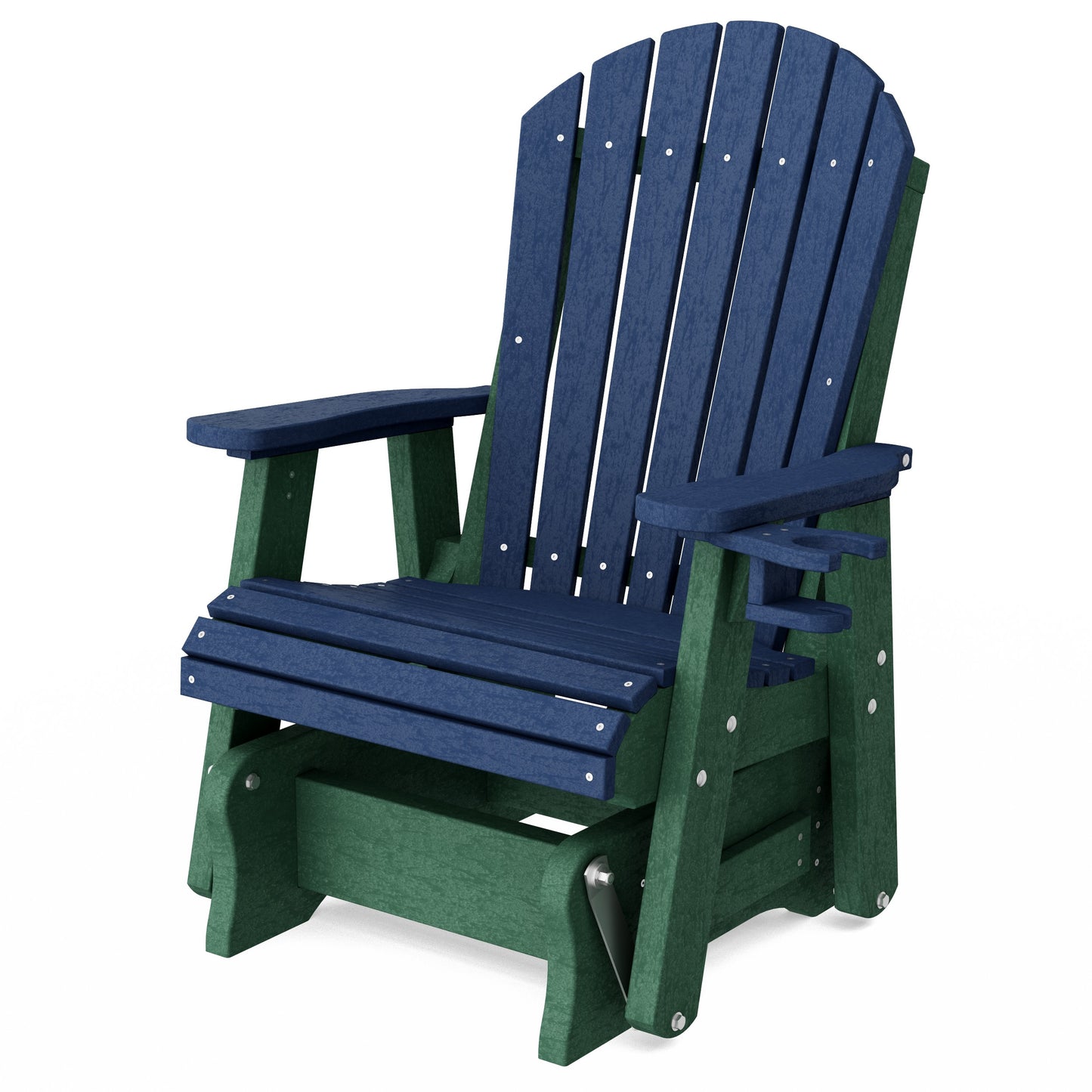 Heritage Adirondack Glider Chair with Cup Holder