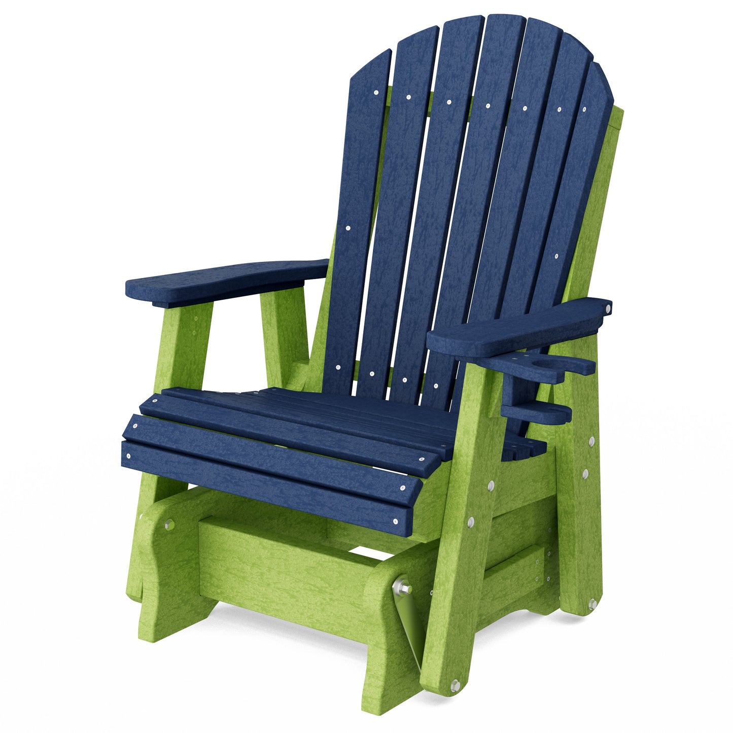 Heritage Adirondack Glider Chair with Cup Holder
