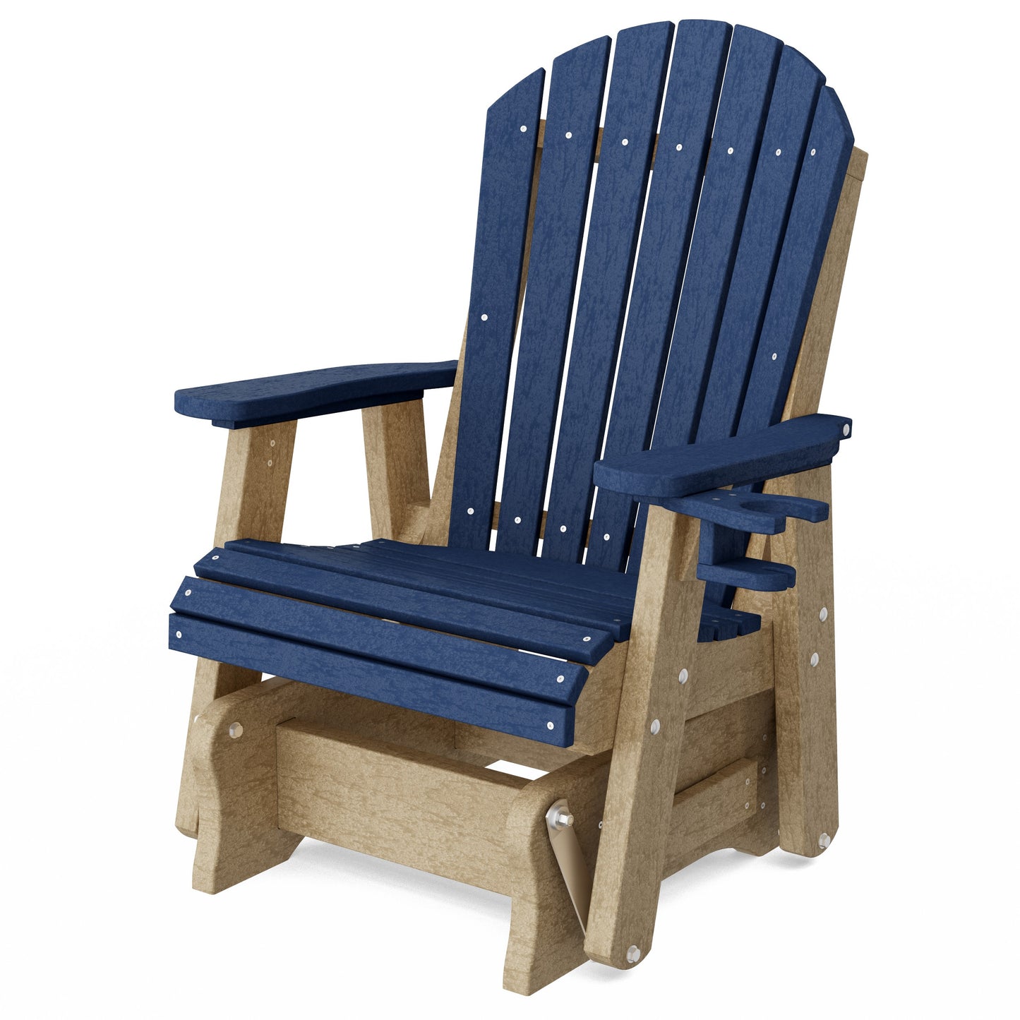Heritage Adirondack Glider Chair with Cup Holder