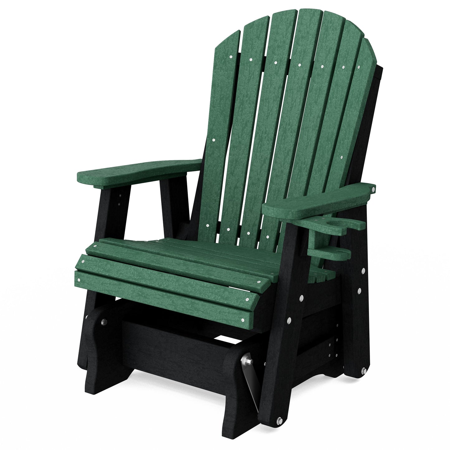 Heritage Adirondack Glider Chair with Cup Holder
