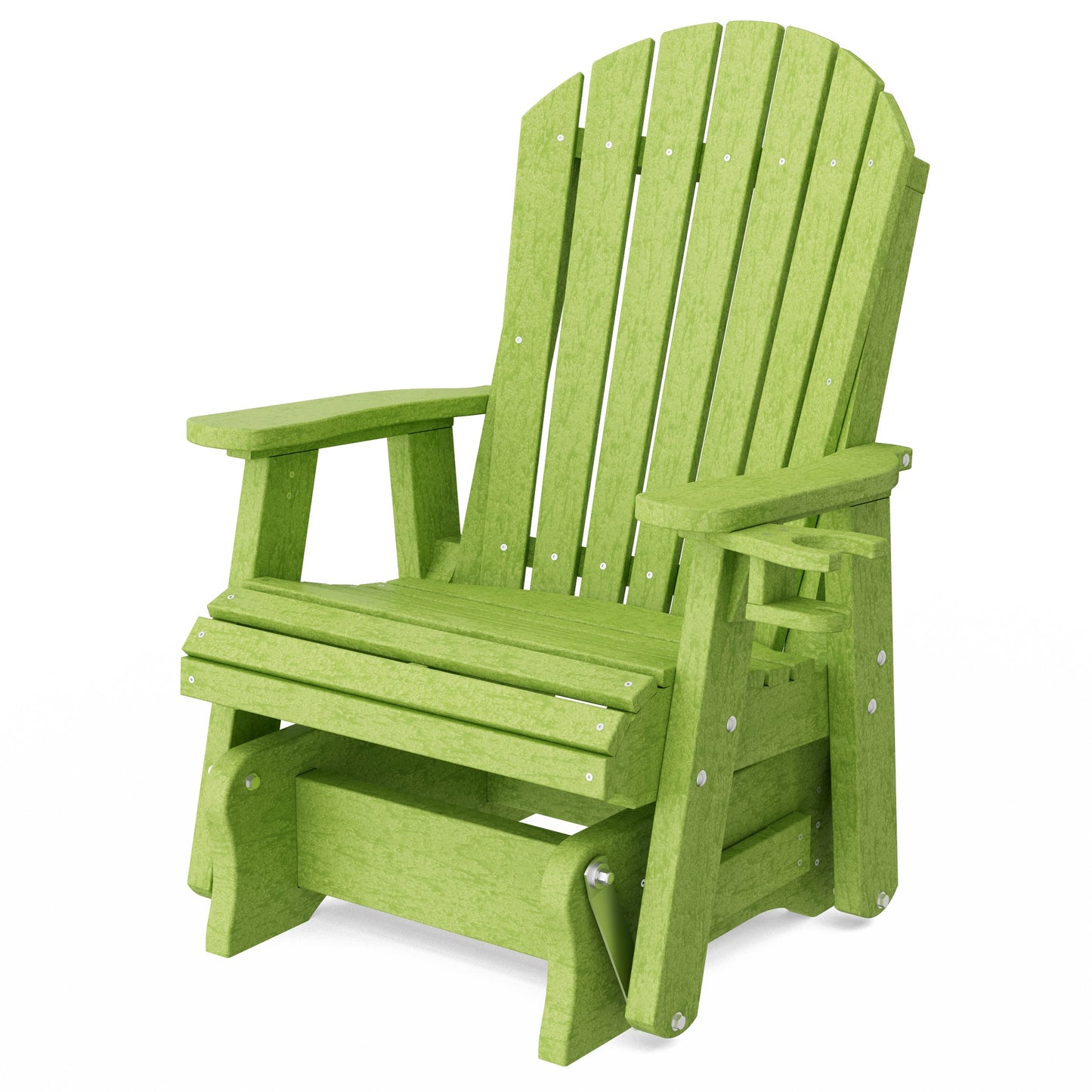 Heritage Adirondack Glider Chair with Cup Holder