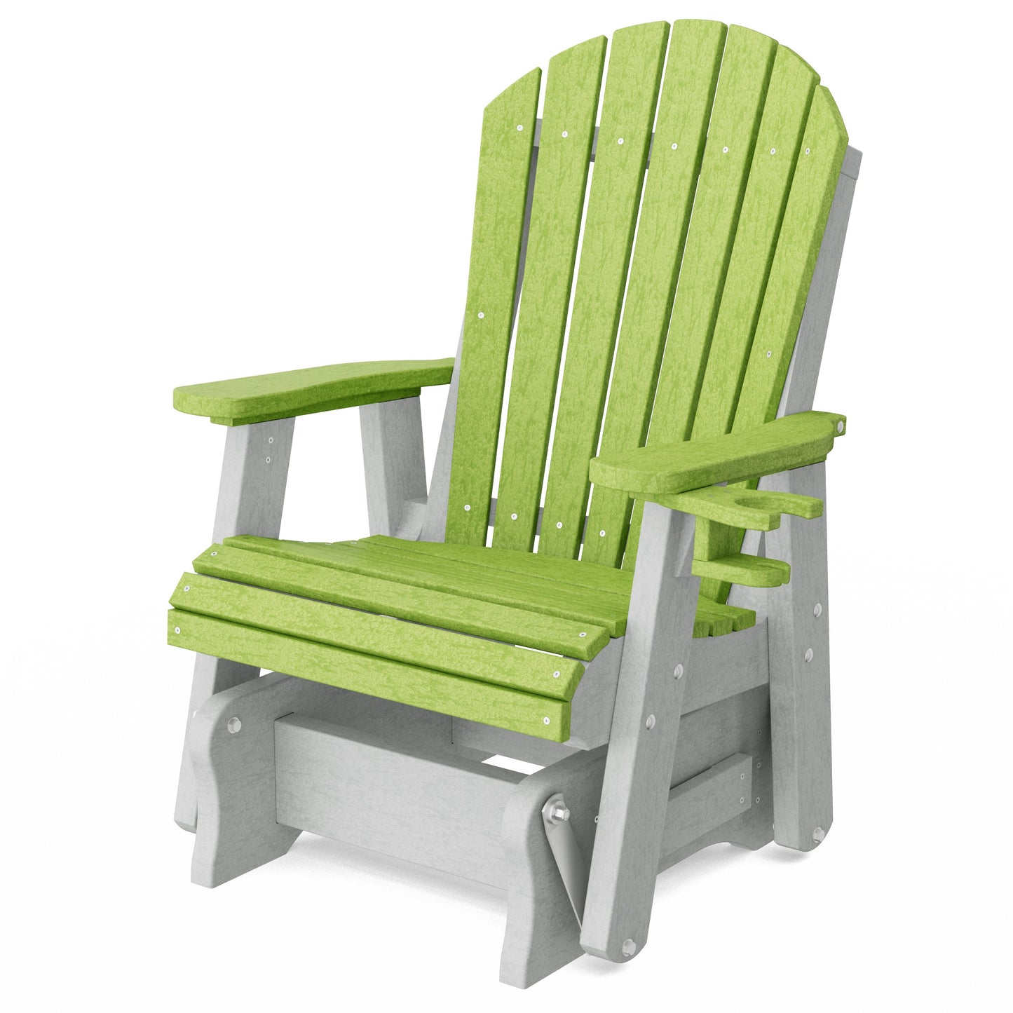 Heritage Adirondack Glider Chair with Cup Holder