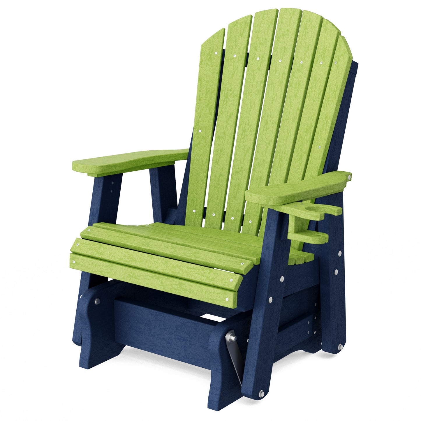 Heritage Adirondack Glider Chair with Cup Holder
