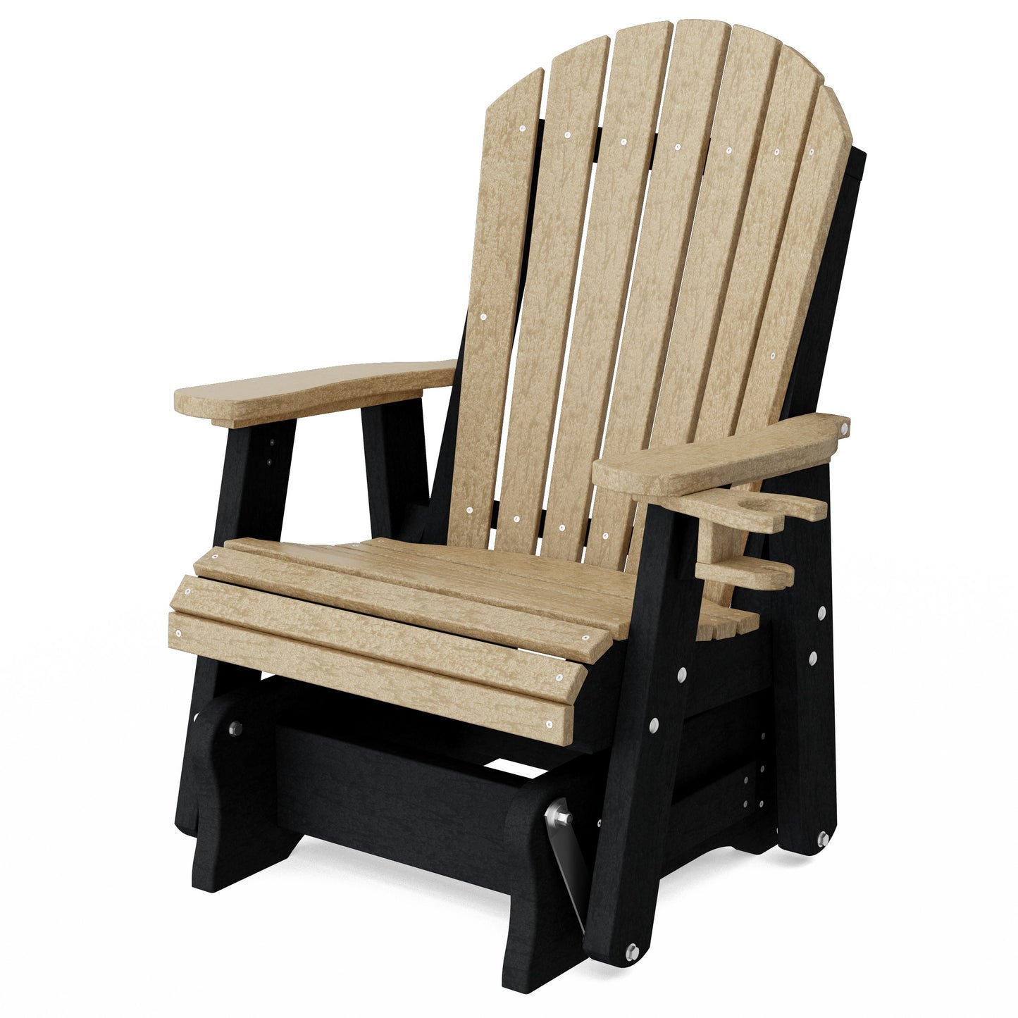Heritage Adirondack Glider Chair with Cup Holder