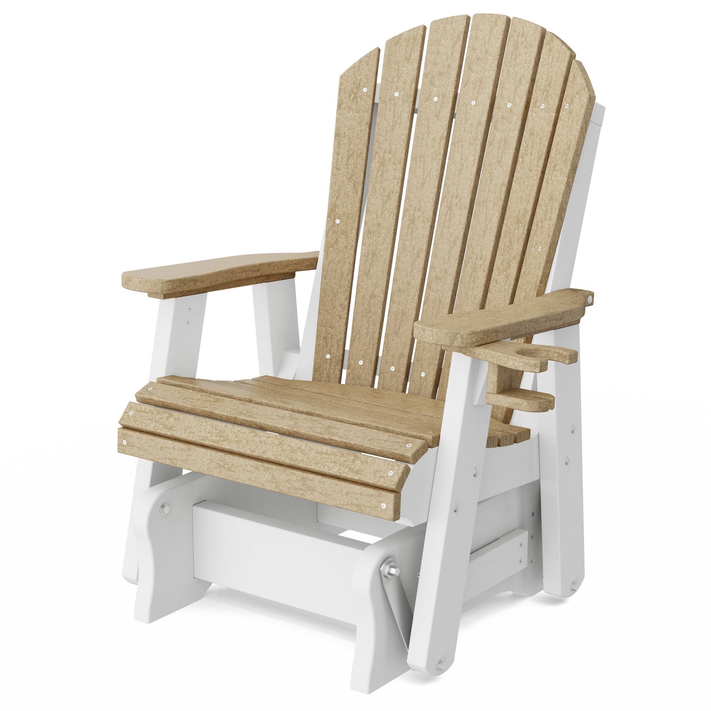 Heritage Adirondack Glider Chair with Cup Holder