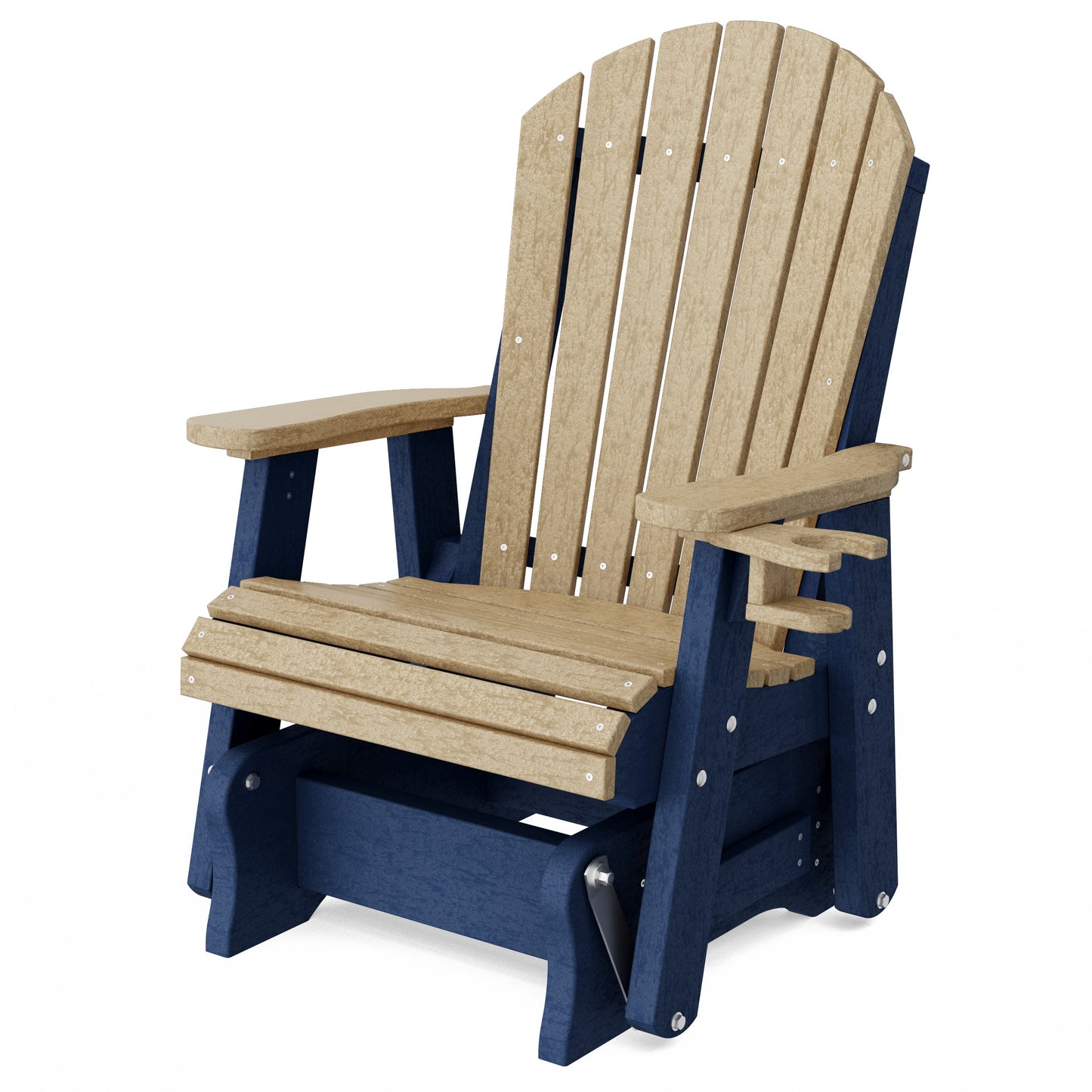Heritage Adirondack Glider Chair with Cup Holder
