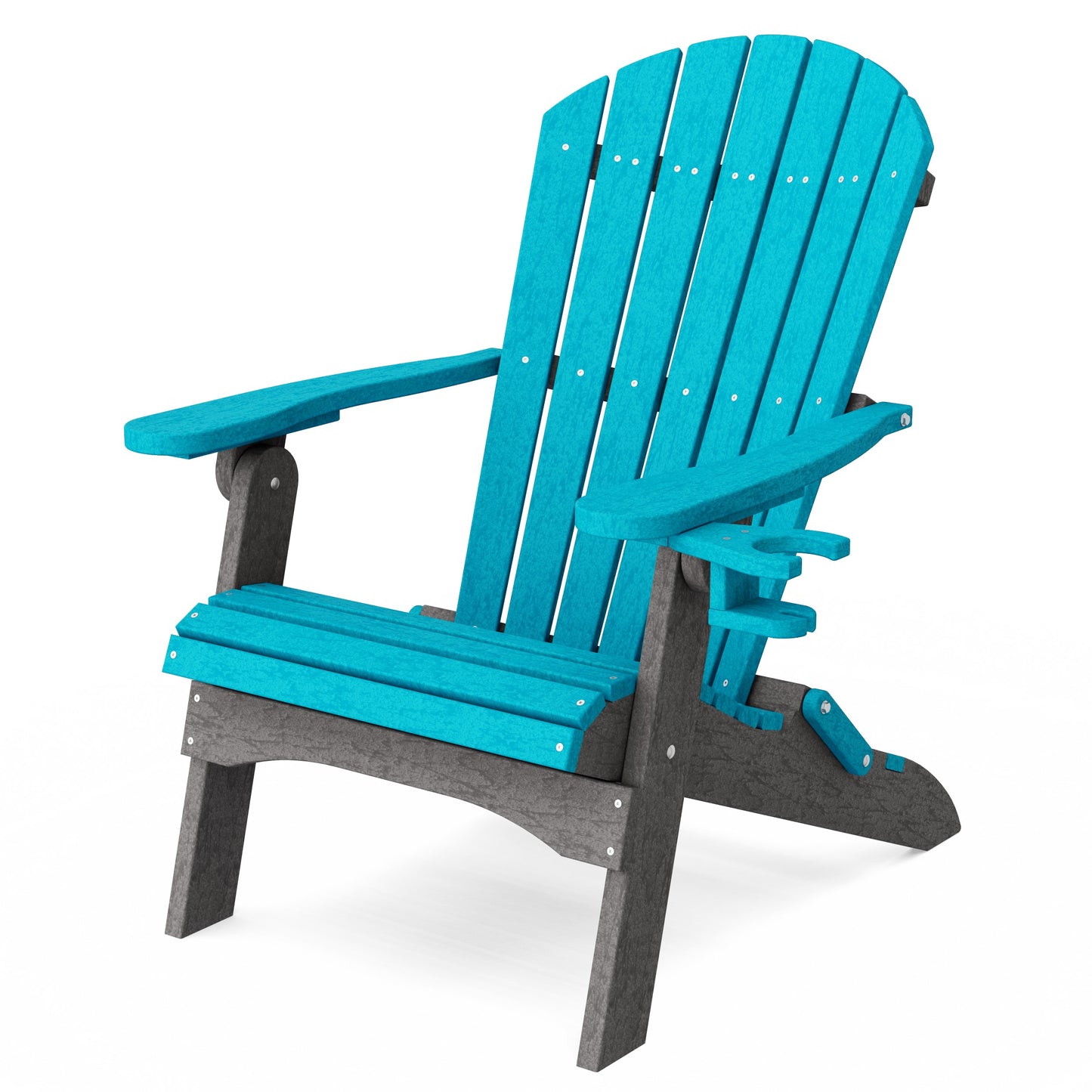 Heritage Folding Adirondack Chair with Cup Holder