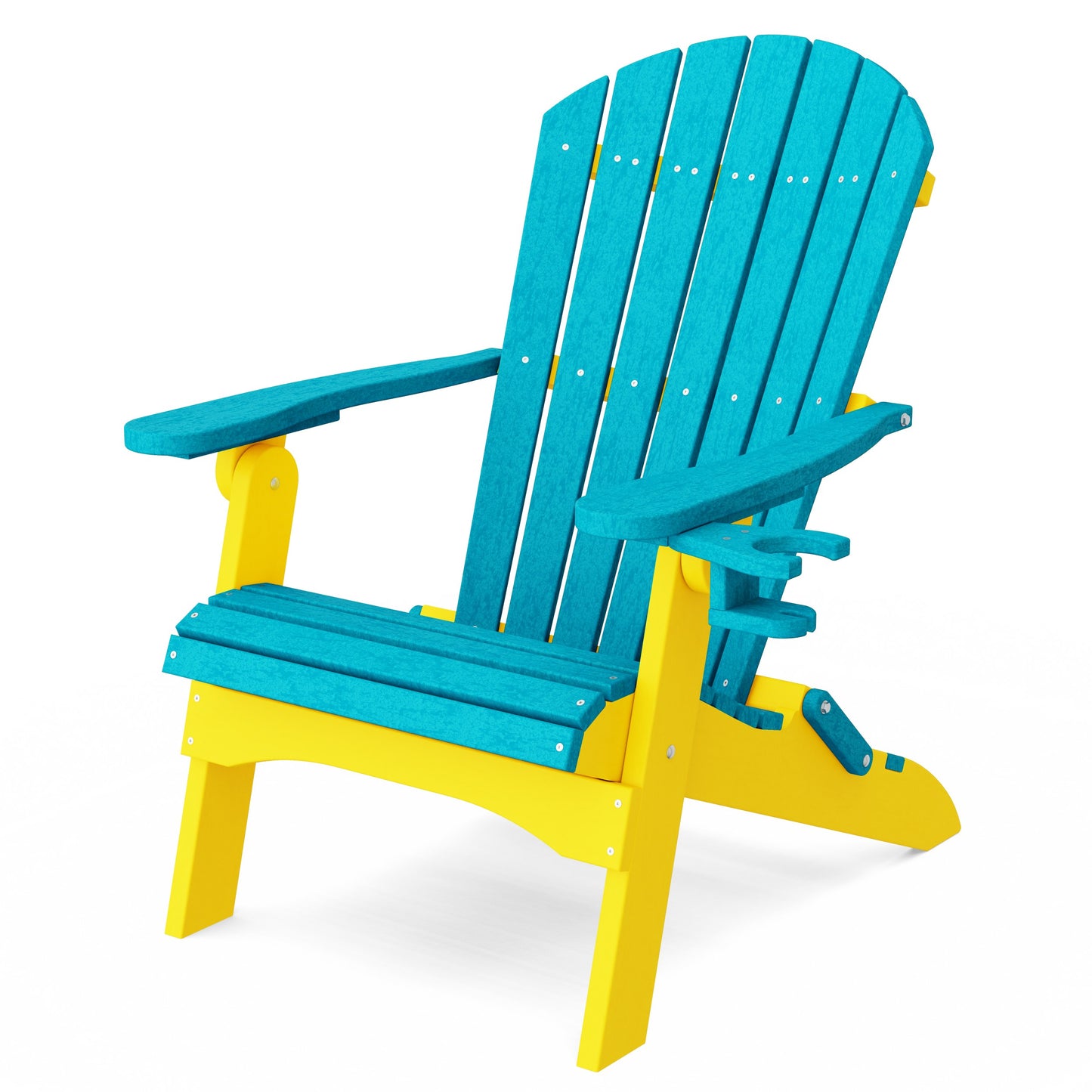 Heritage Folding Adirondack Chair with Cup Holder