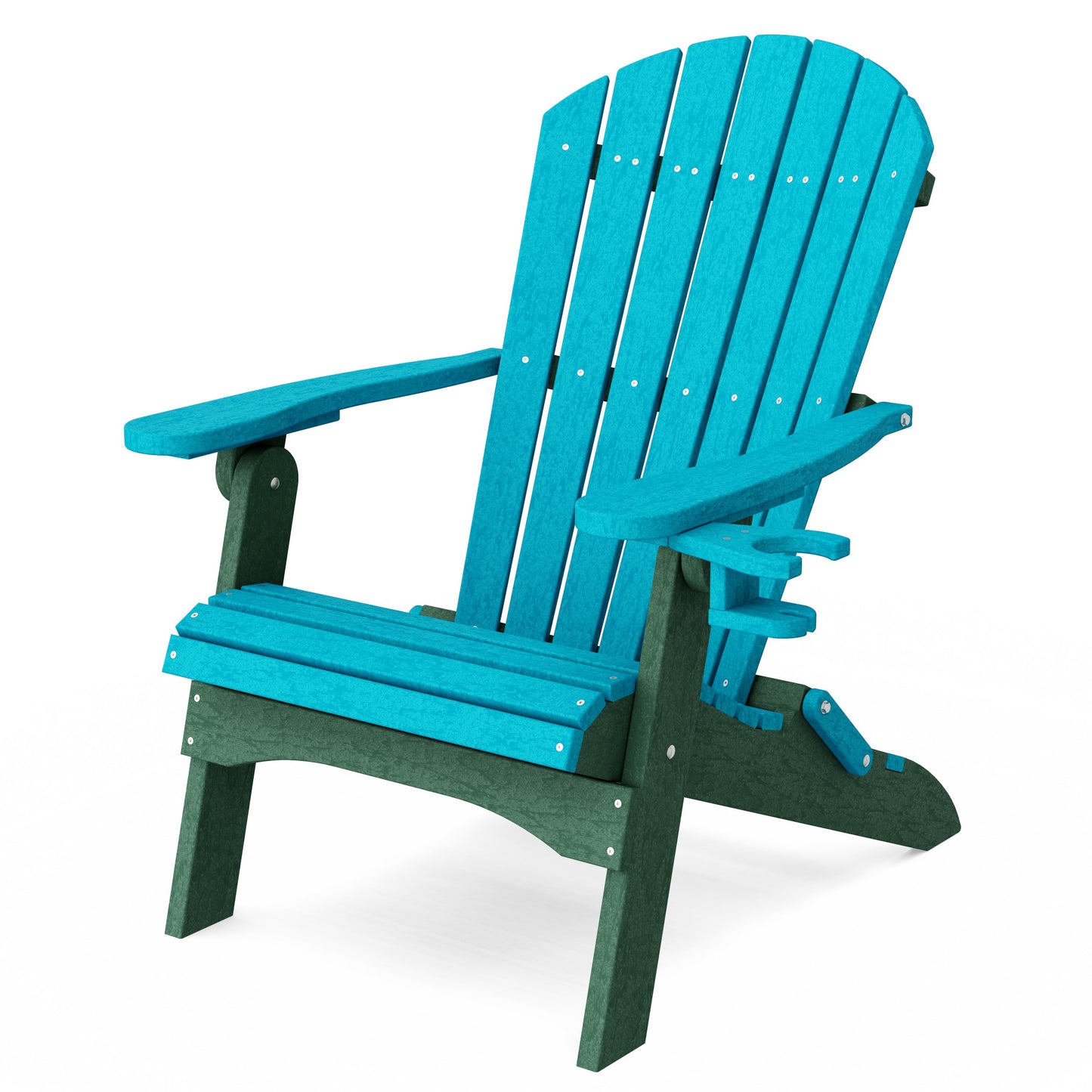 Heritage Folding Adirondack Chair with Cup Holder