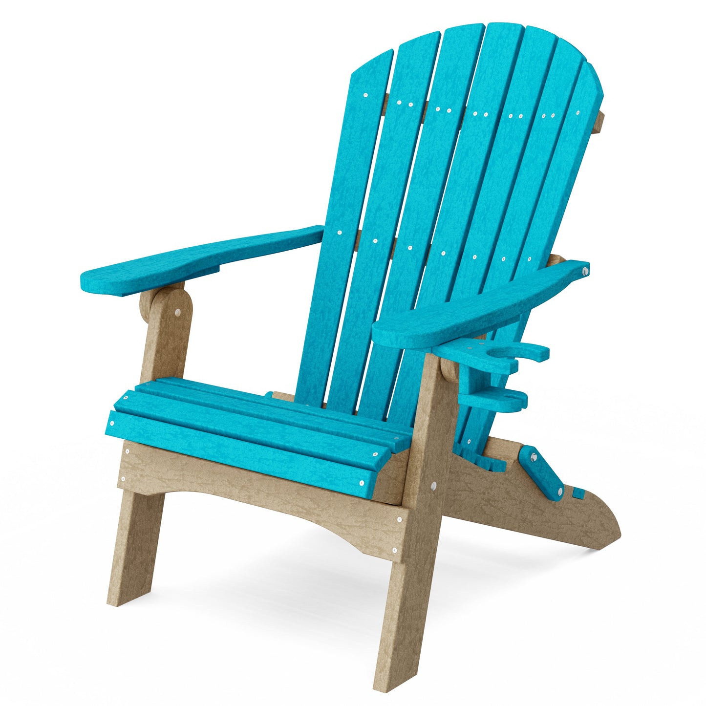 Heritage Folding Adirondack Chair with Cup Holder