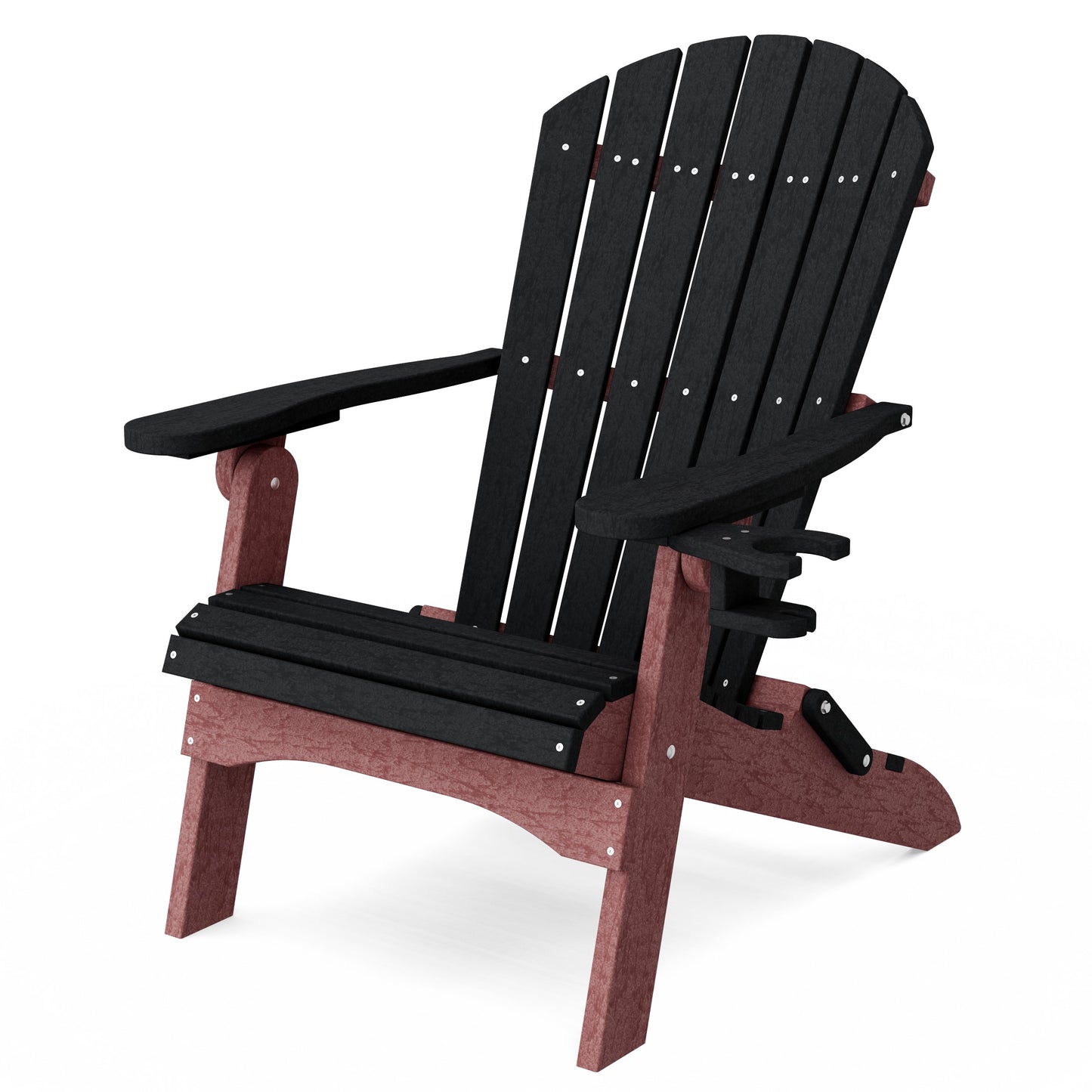 Heritage Folding Adirondack Chair with Cup Holder