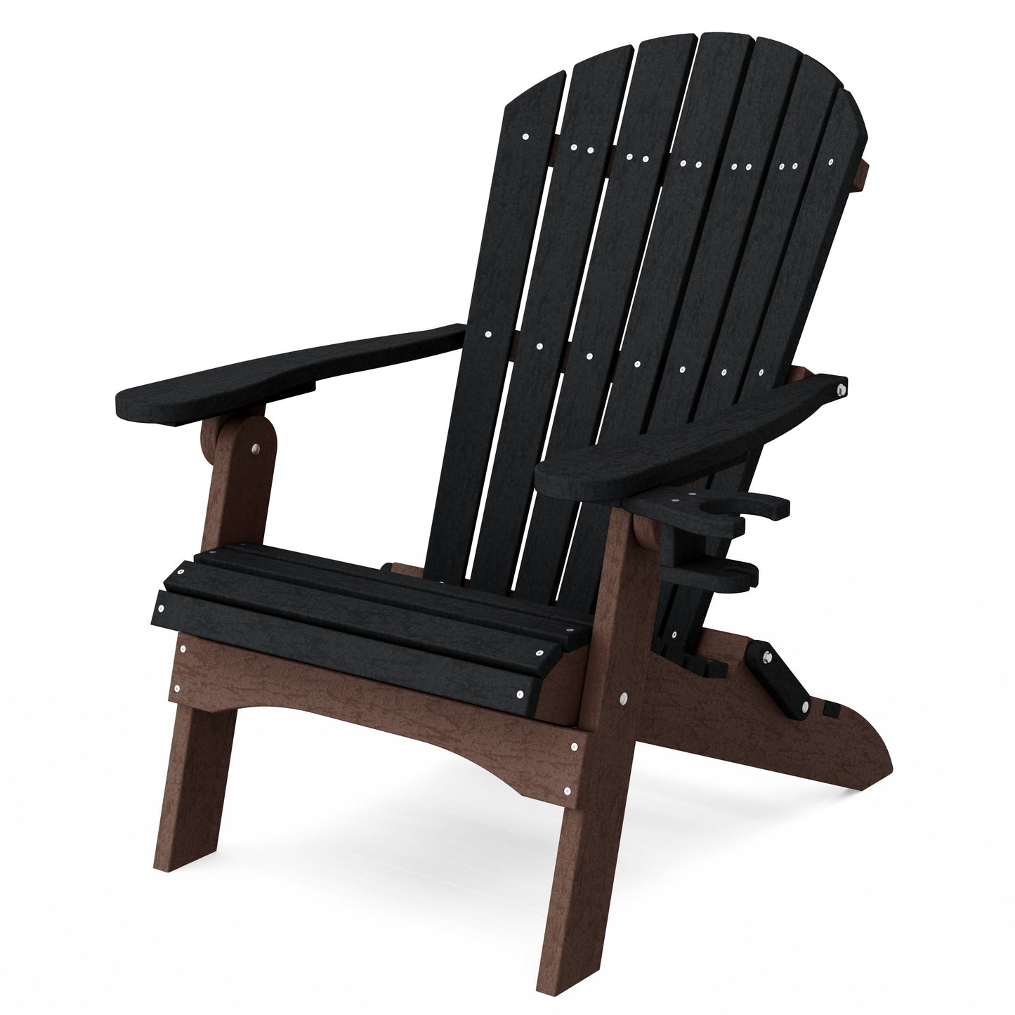 Heritage Folding Adirondack Chair with Cup Holder
