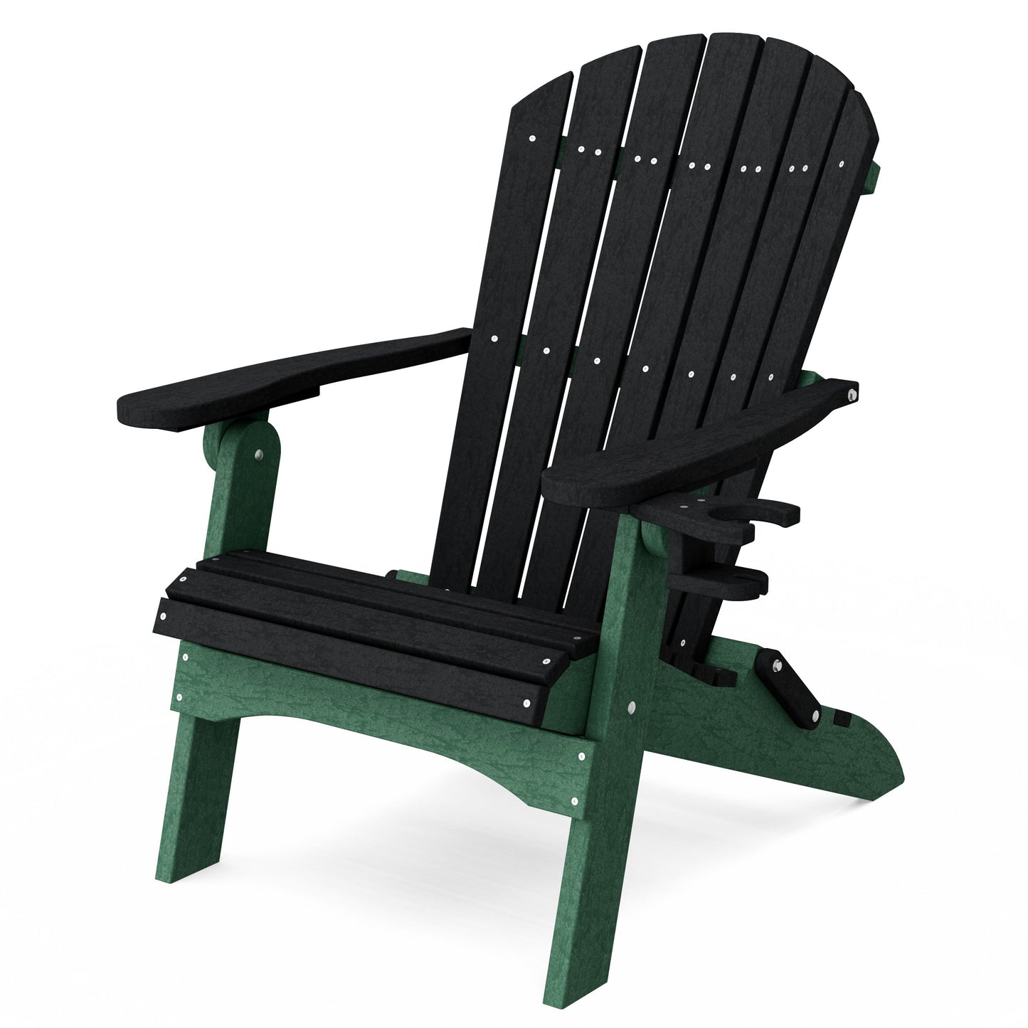 Heritage Folding Adirondack Chair with Cup Holder
