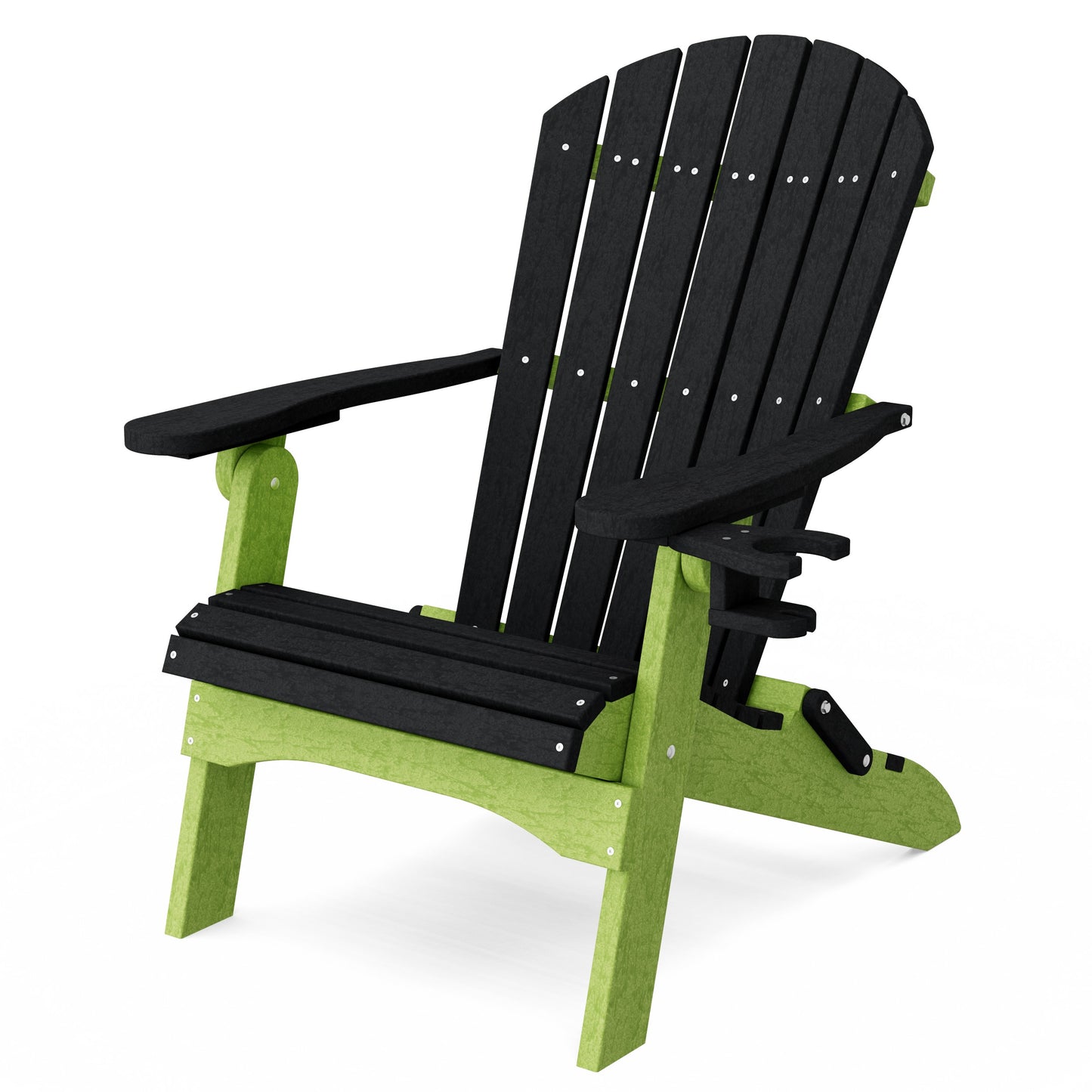 Heritage Folding Adirondack Chair with Cup Holder