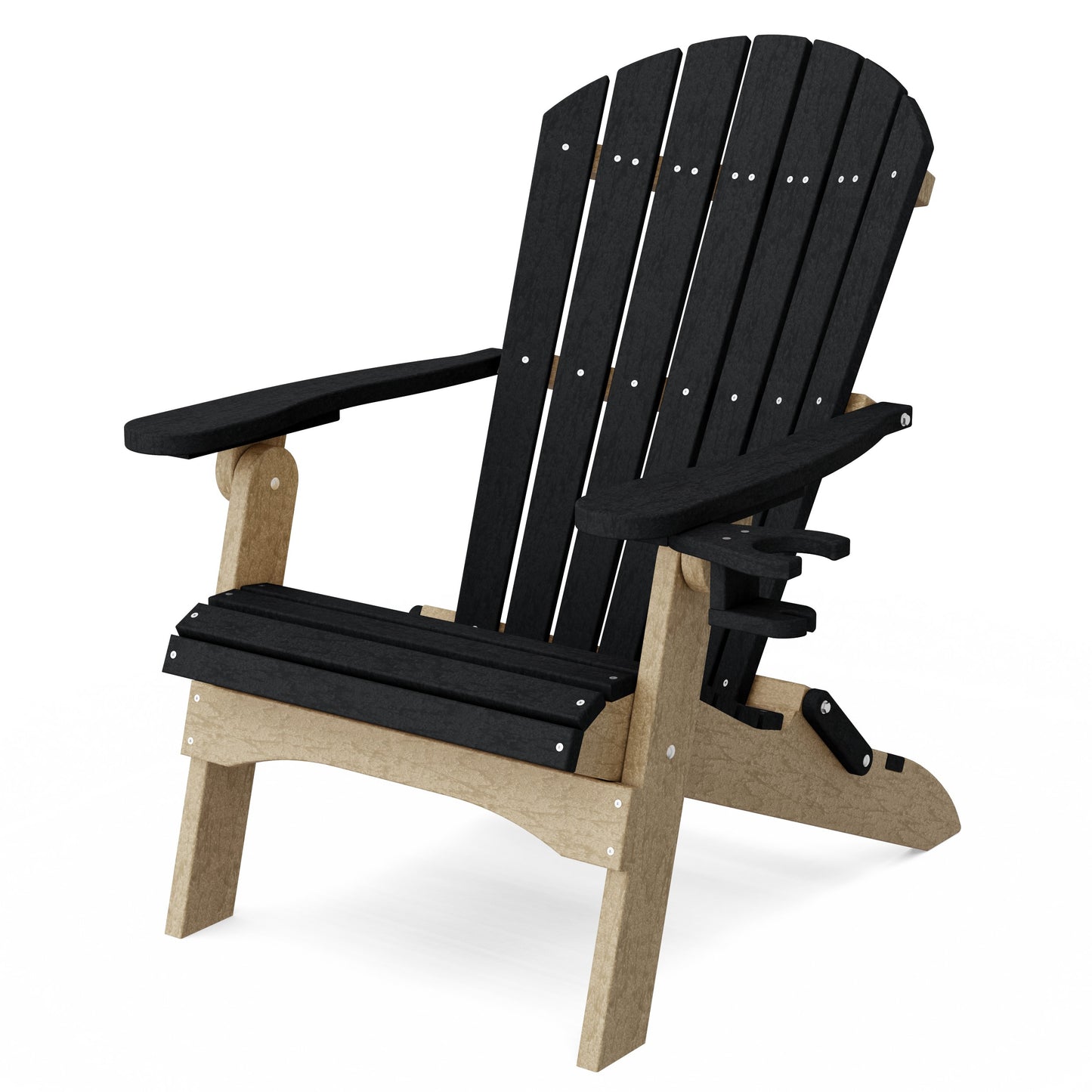 Heritage Folding Adirondack Chair with Cup Holder
