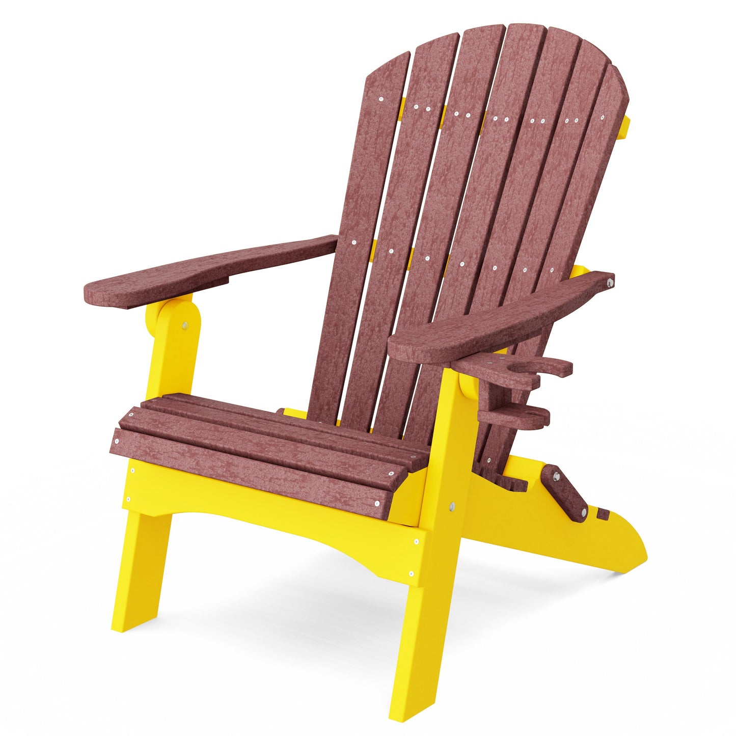 Heritage Folding Adirondack Chair with Cup Holder
