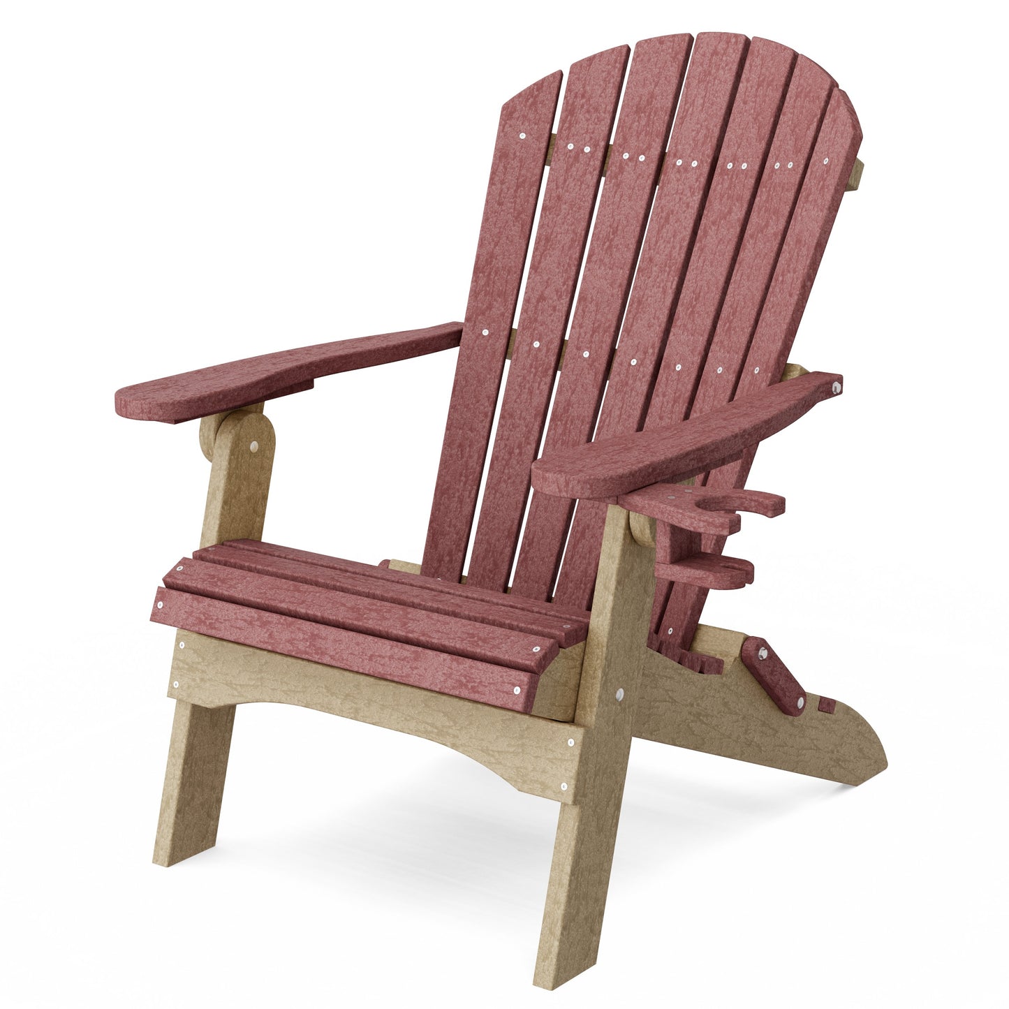 Heritage Folding Adirondack Chair with Cup Holder
