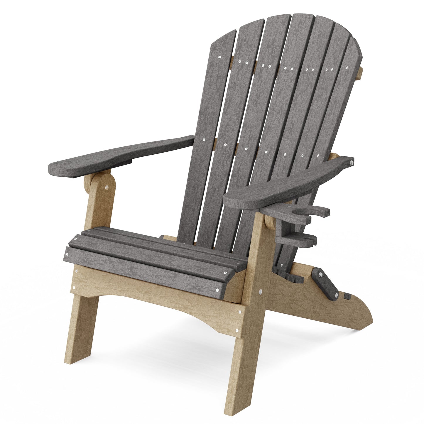 Heritage Folding Adirondack Chair with Cup Holder