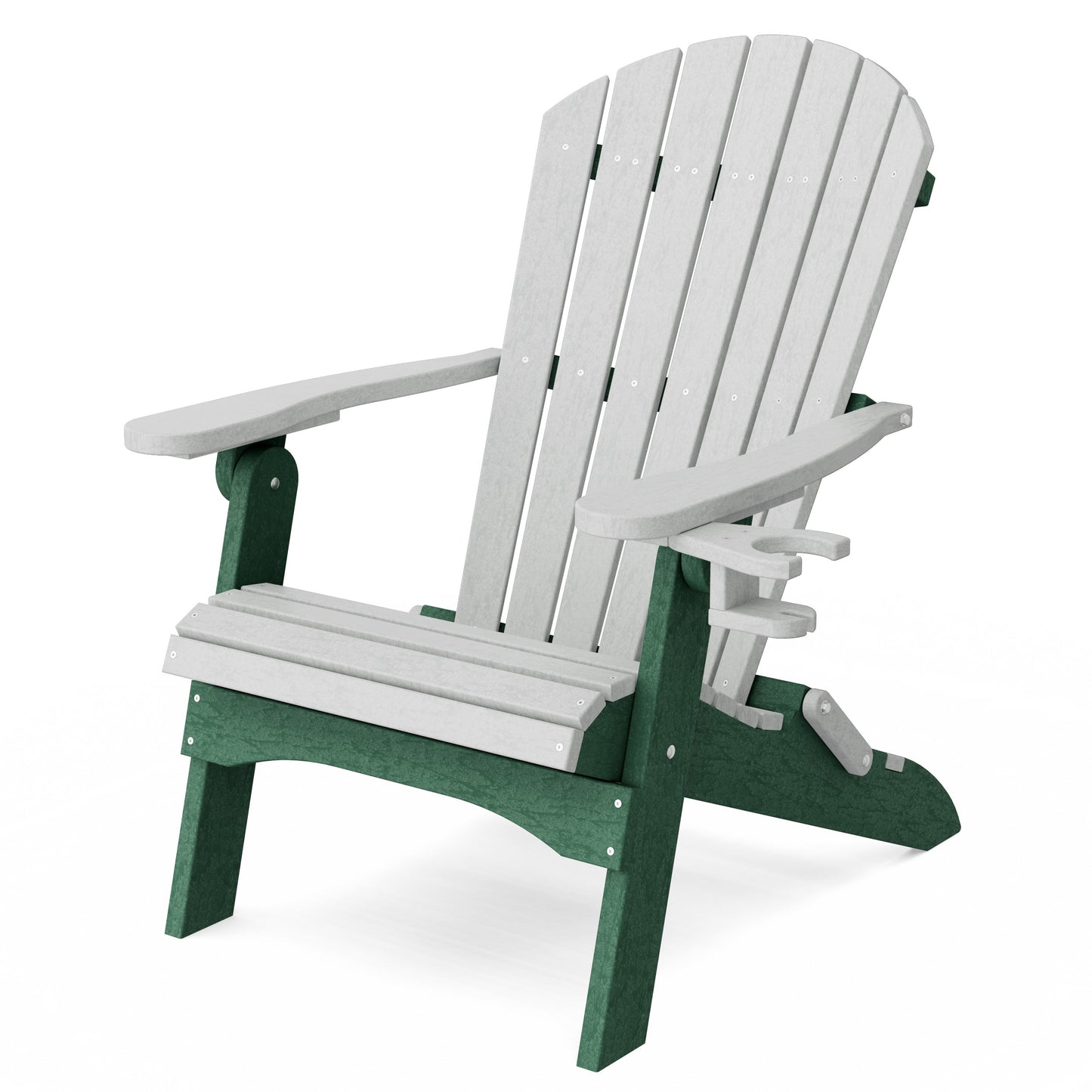 Heritage Folding Adirondack Chair with Cup Holder