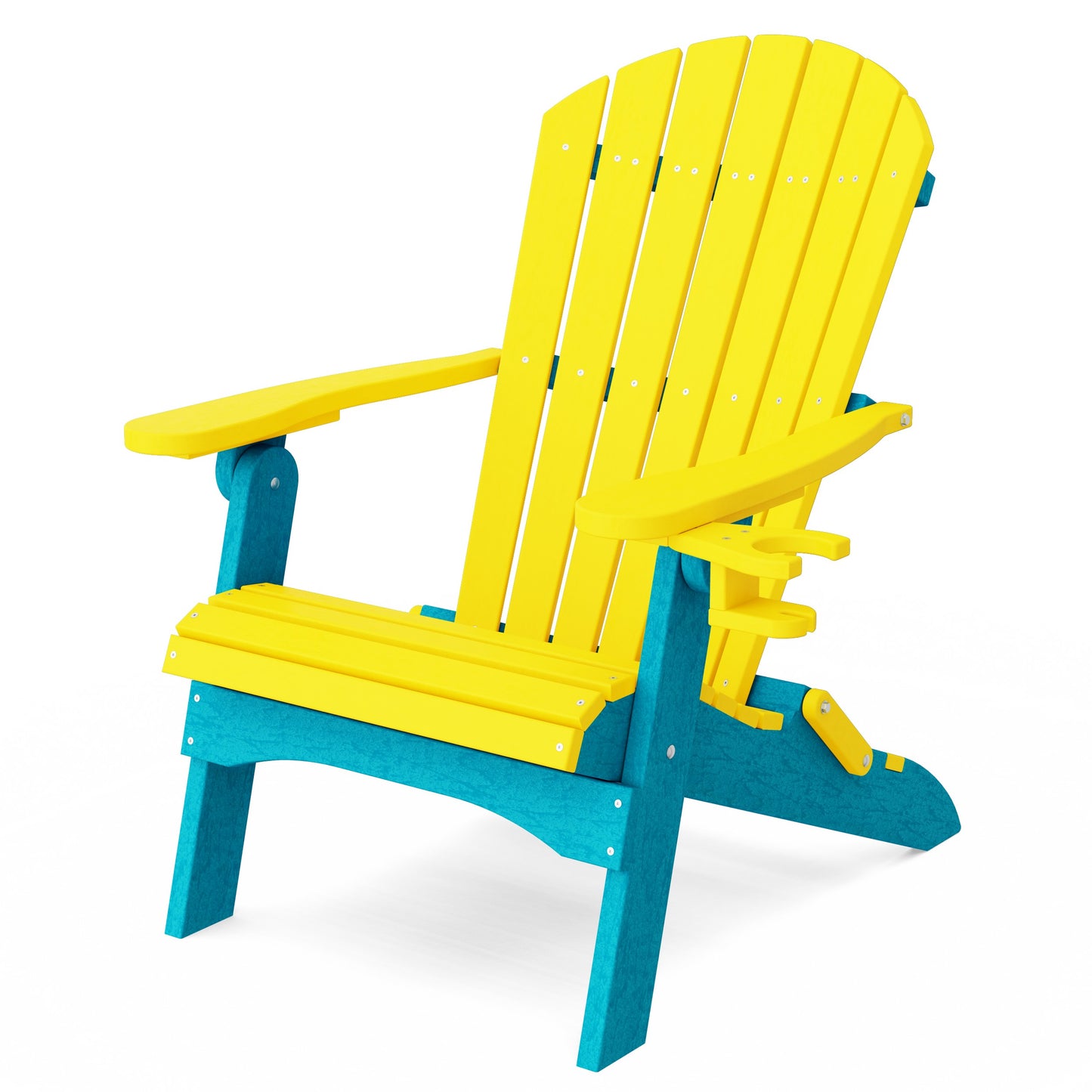 Heritage Folding Adirondack Chair with Cup Holder