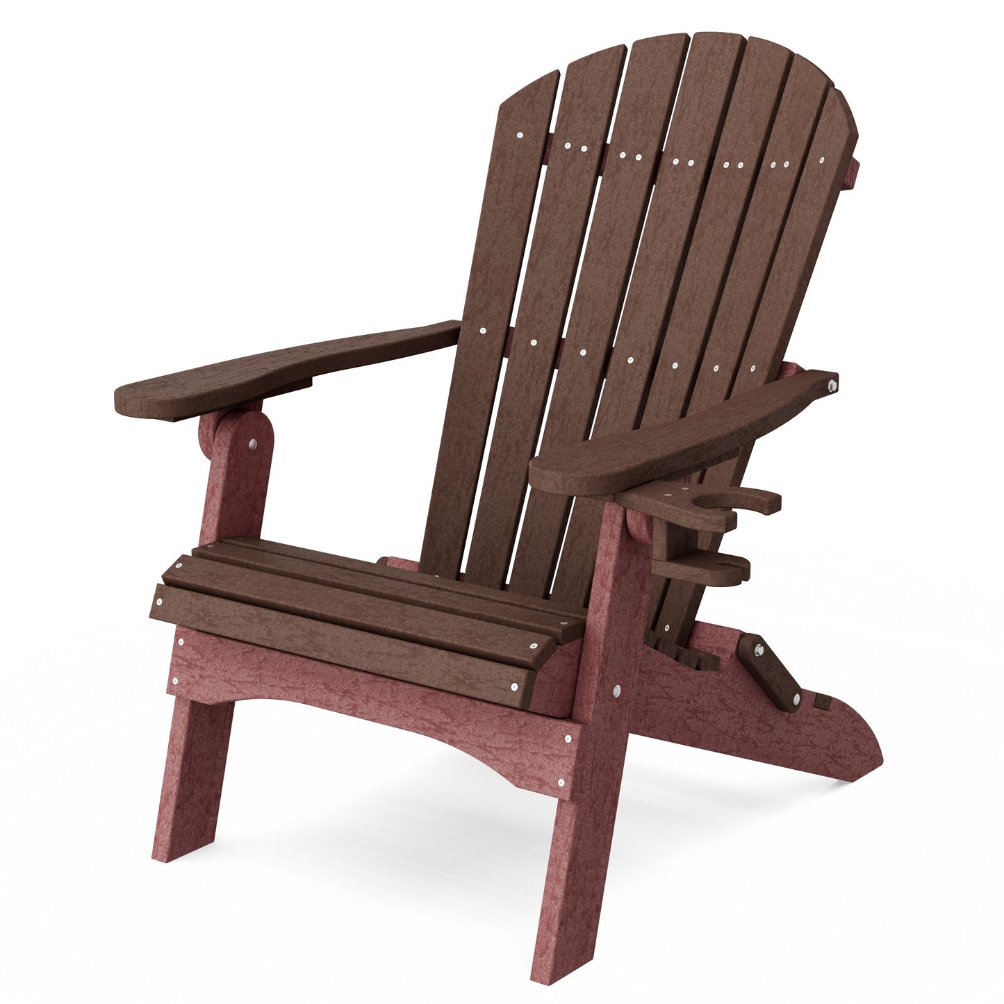 Heritage Folding Adirondack Chair with Cup Holder