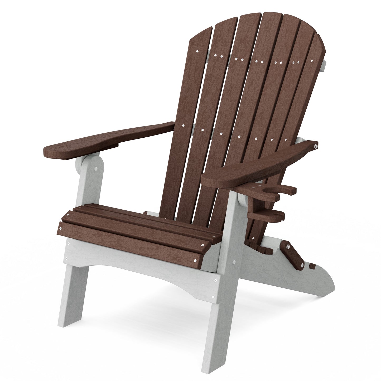 Heritage Folding Adirondack Chair with Cup Holder