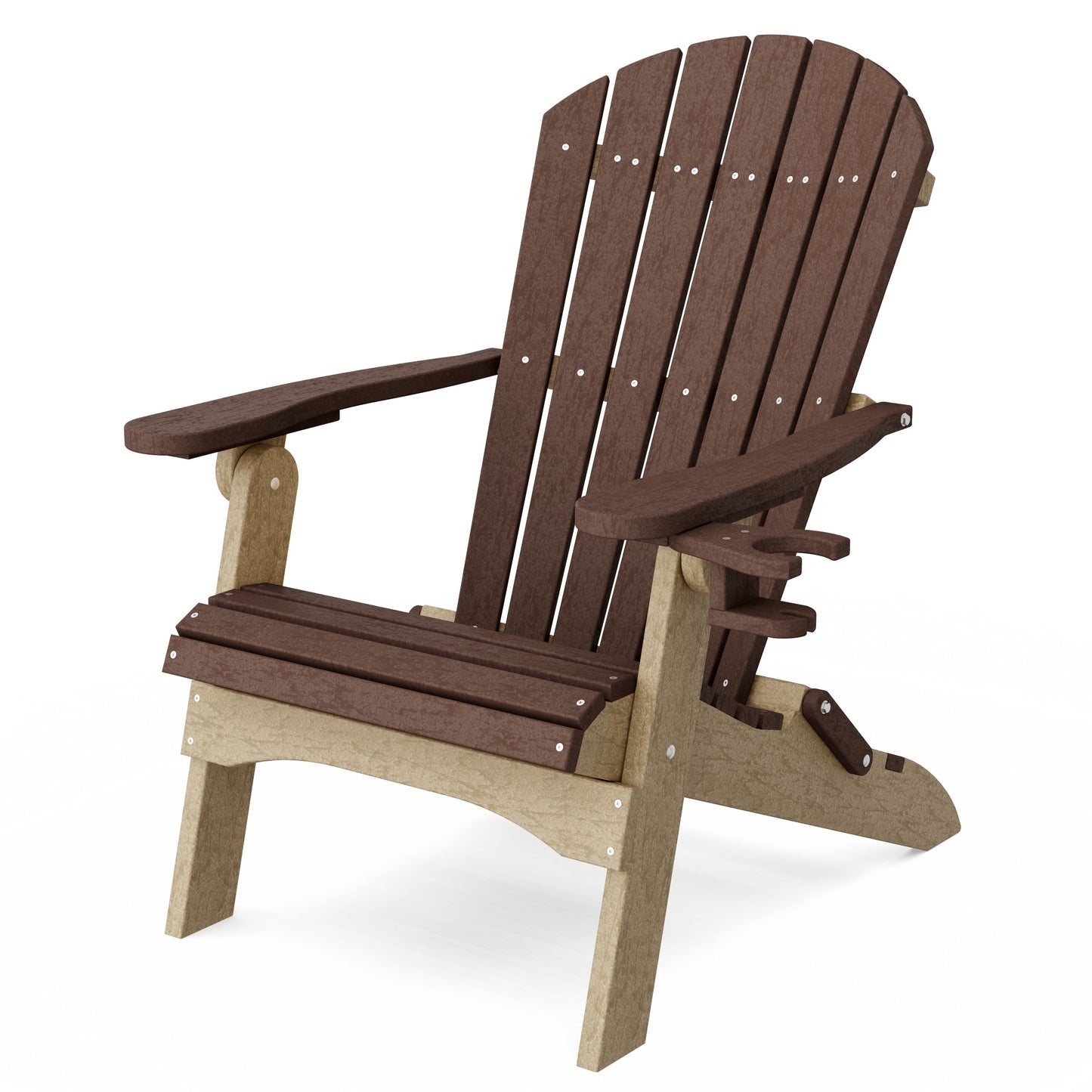 Heritage Folding Adirondack Chair with Cup Holder
