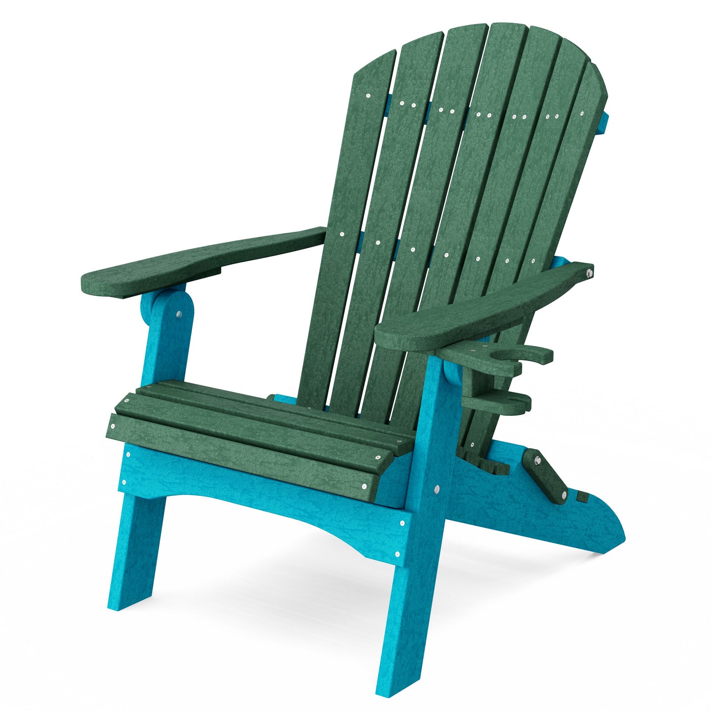 Heritage Folding Adirondack Chair with Cup Holder