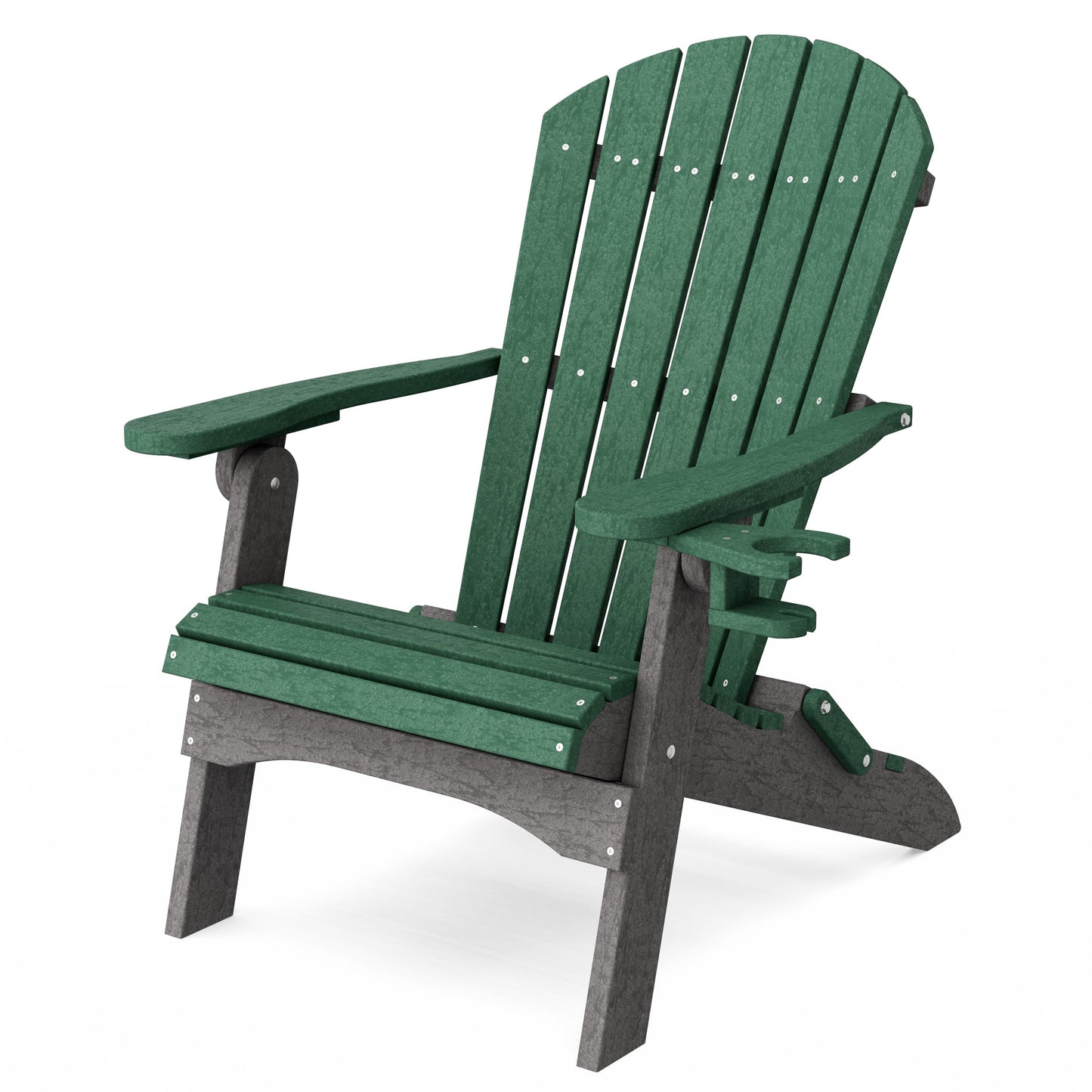 Heritage Folding Adirondack Chair with Cup Holder
