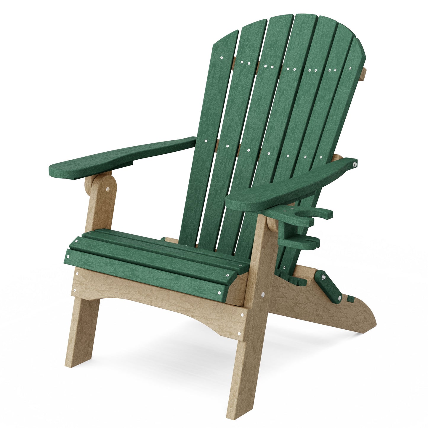 Heritage Folding Adirondack Chair with Cup Holder