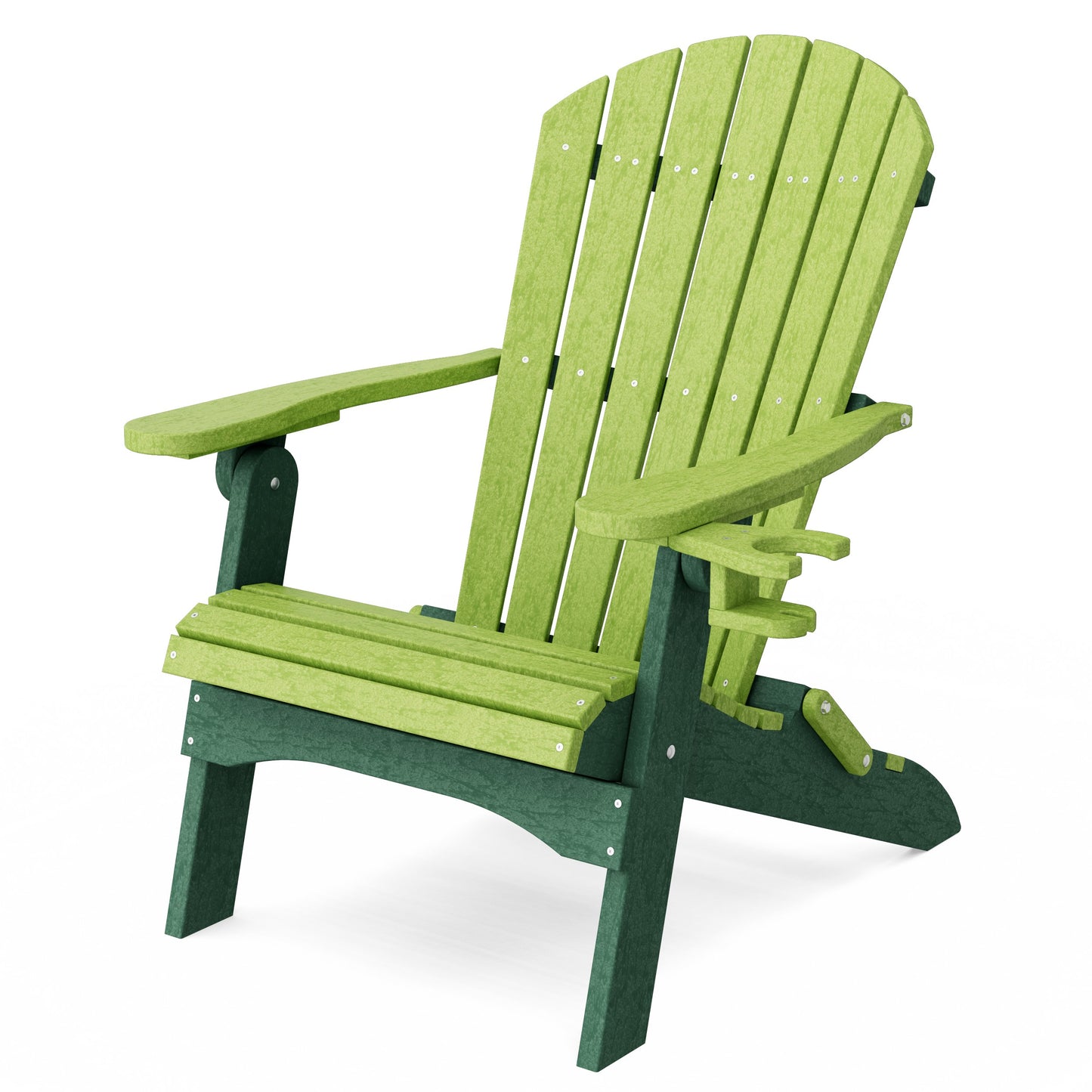 Heritage Folding Adirondack Chair with Cup Holder