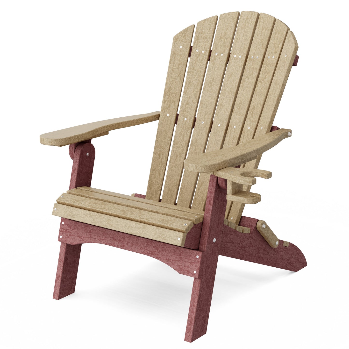 Heritage Folding Adirondack Chair with Cup Holder