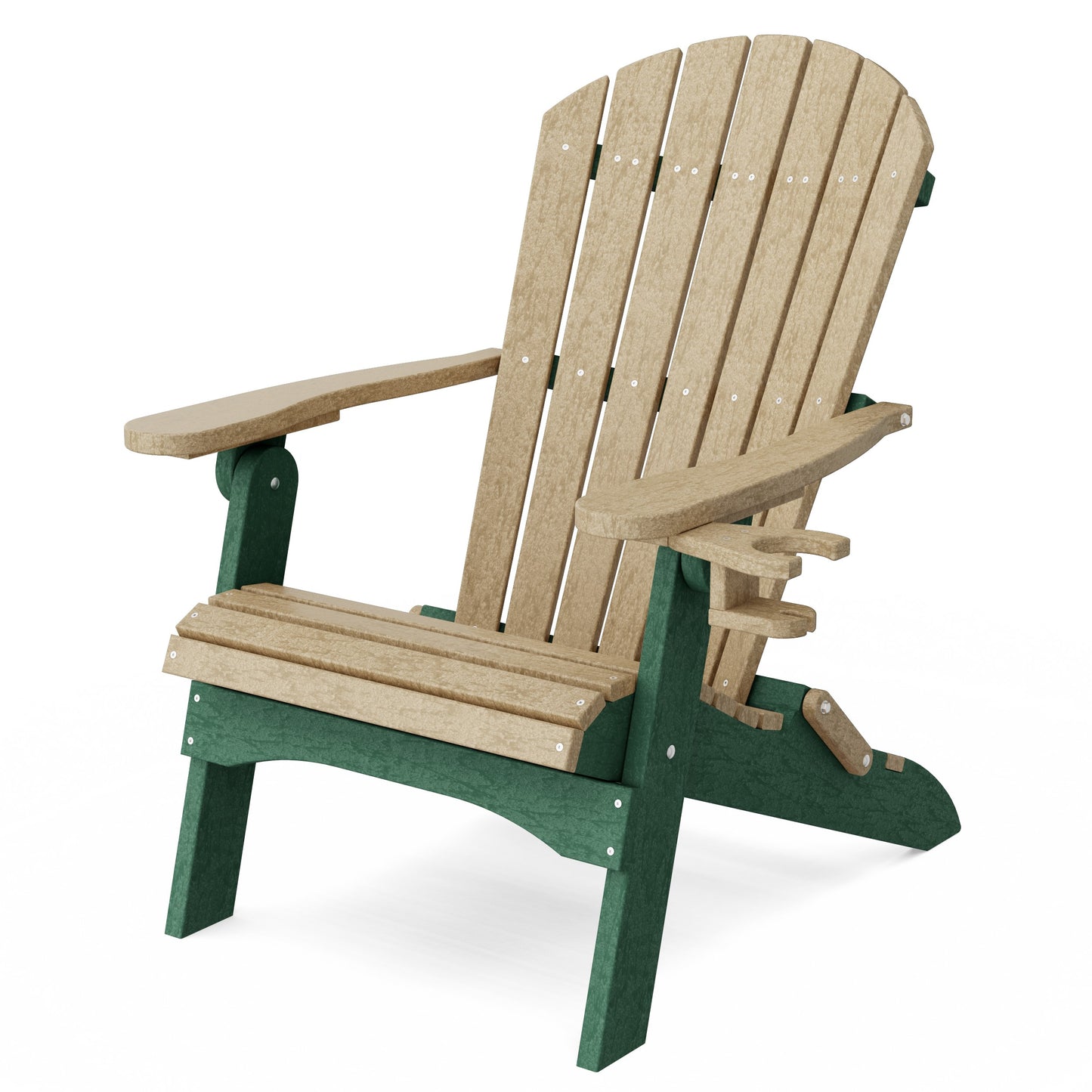 Heritage Folding Adirondack Chair with Cup Holder