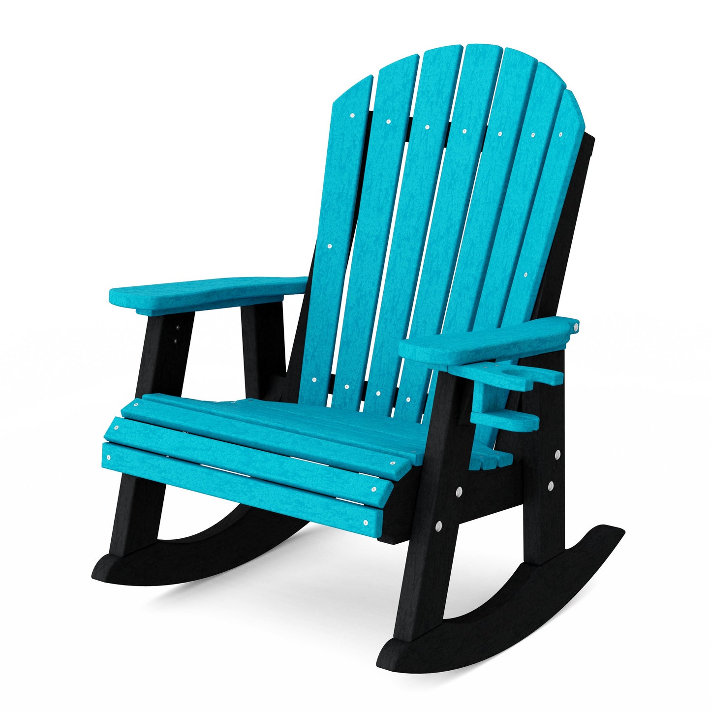 Heritage Adirondack Rocking Chair with Cup Holder