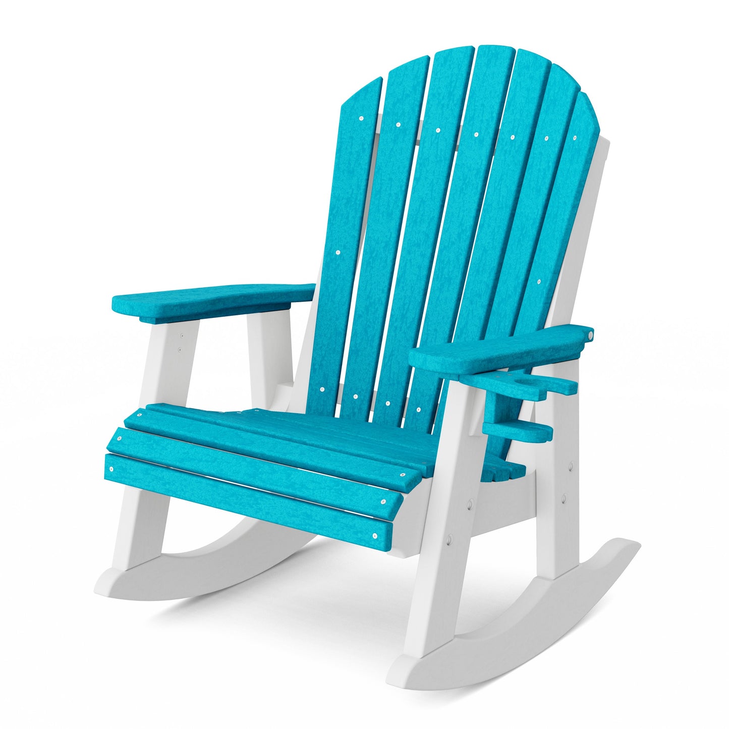 Heritage Adirondack Rocking Chair with Cup Holder