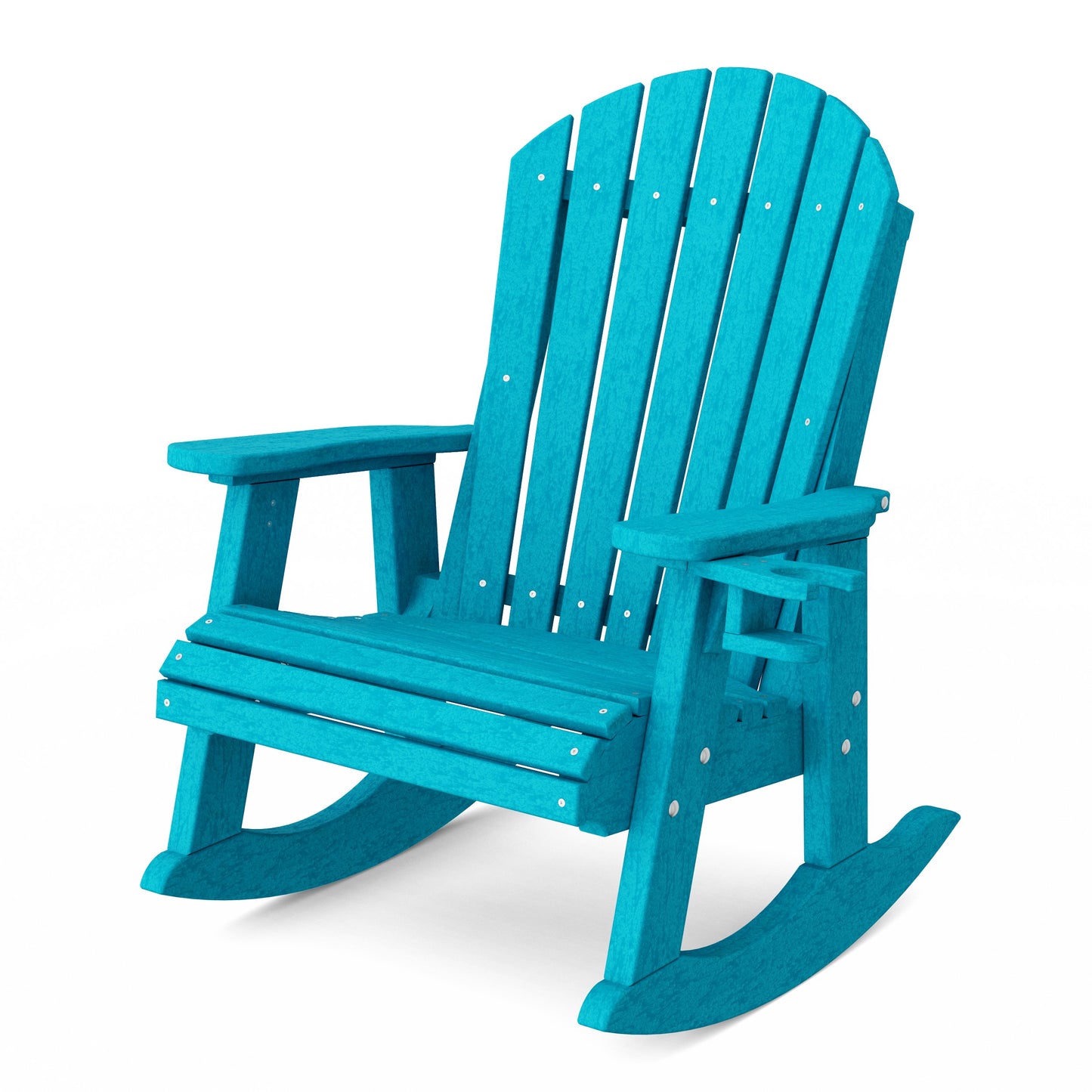Heritage Adirondack Rocking Chair with Cup Holder