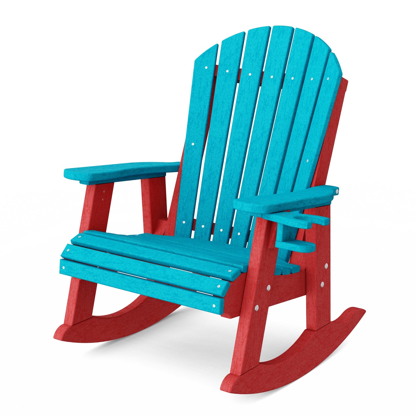 Heritage Adirondack Rocking Chair with Cup Holder