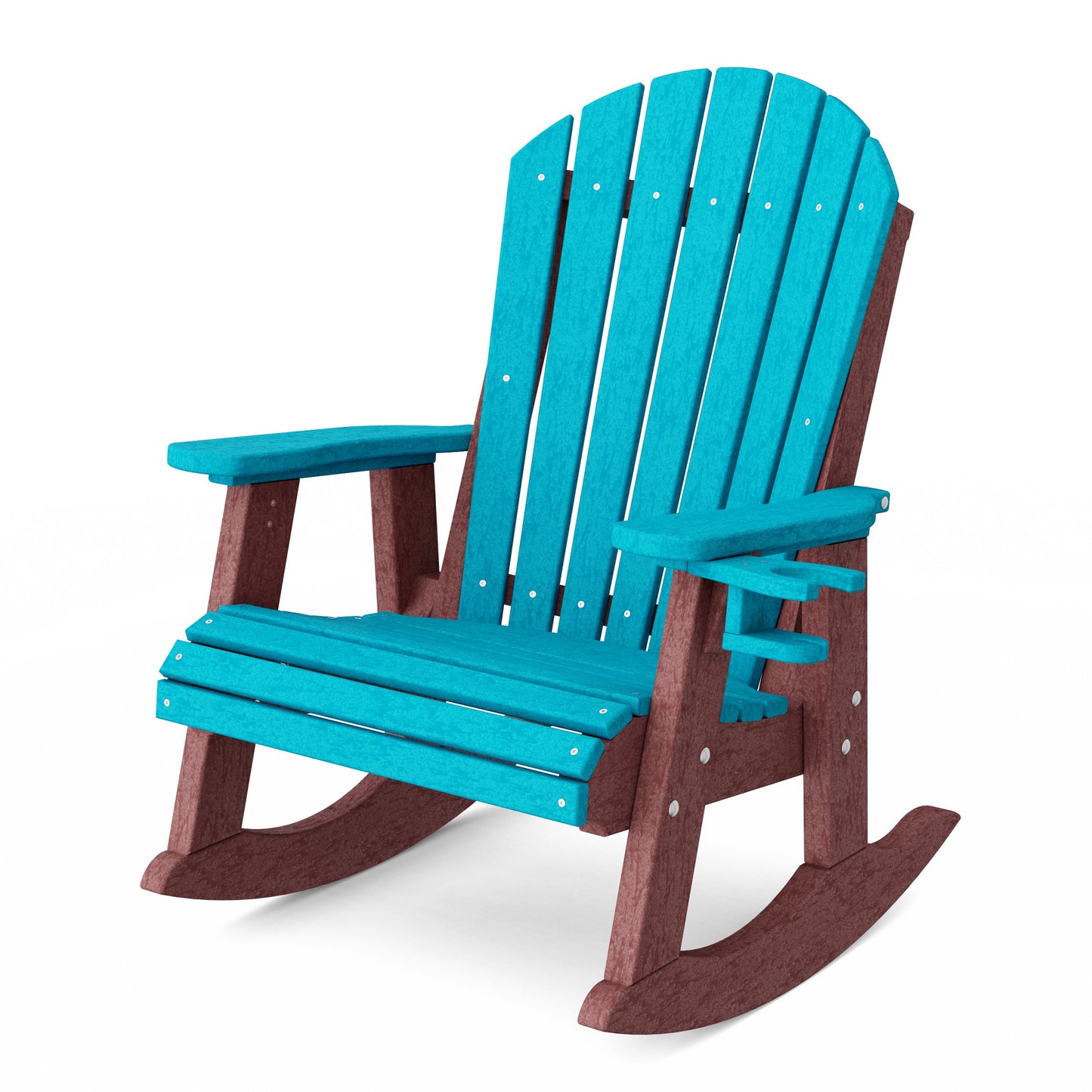 Heritage Adirondack Rocking Chair with Cup Holder