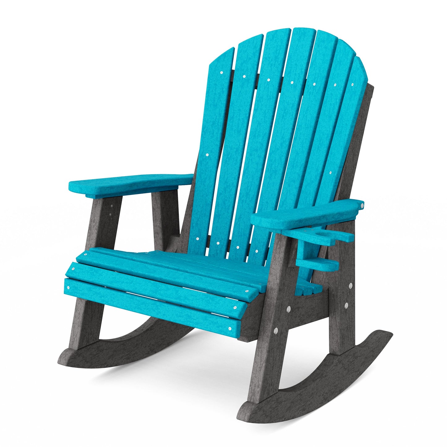 Heritage Adirondack Rocking Chair with Cup Holder