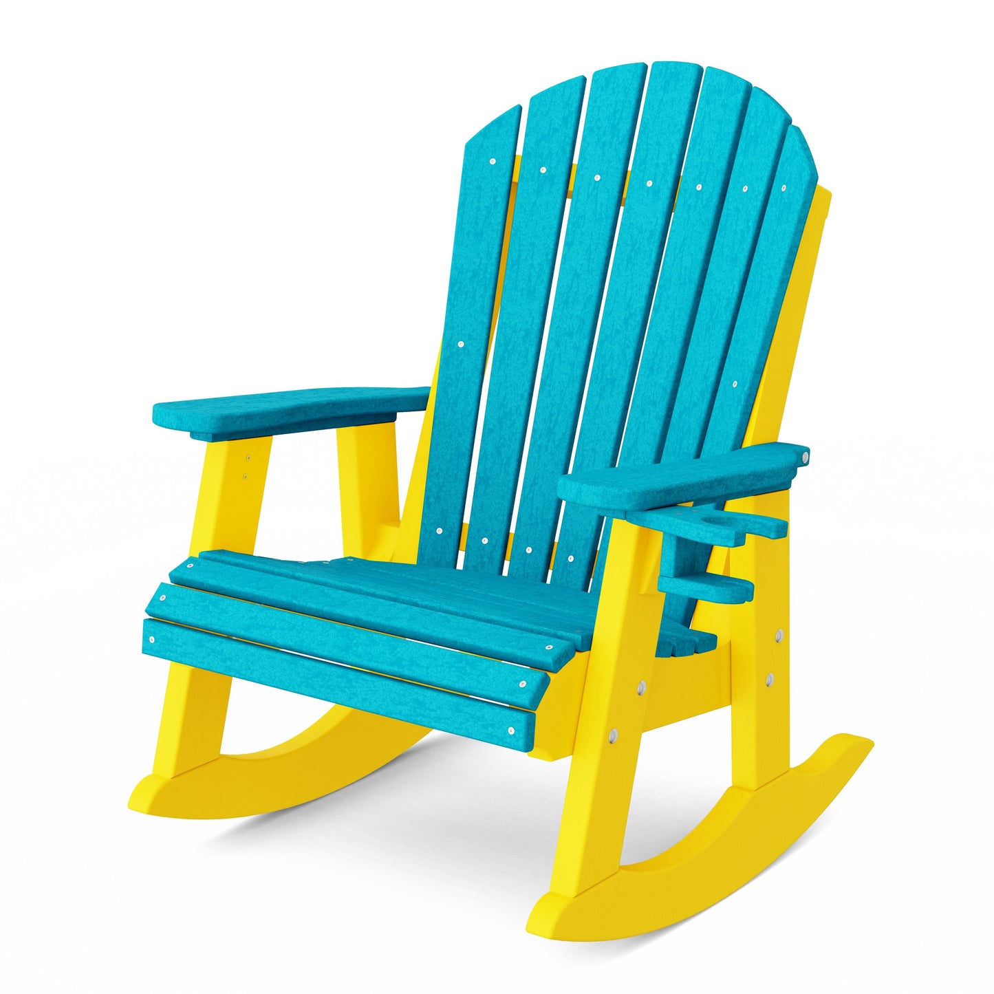 Heritage Adirondack Rocking Chair with Cup Holder