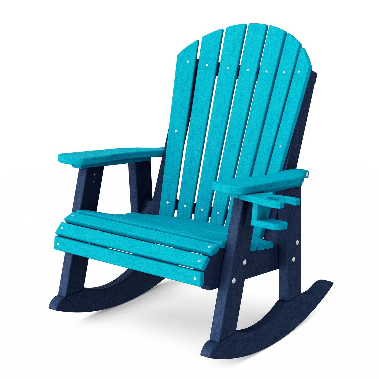 Heritage Adirondack Rocking Chair with Cup Holder