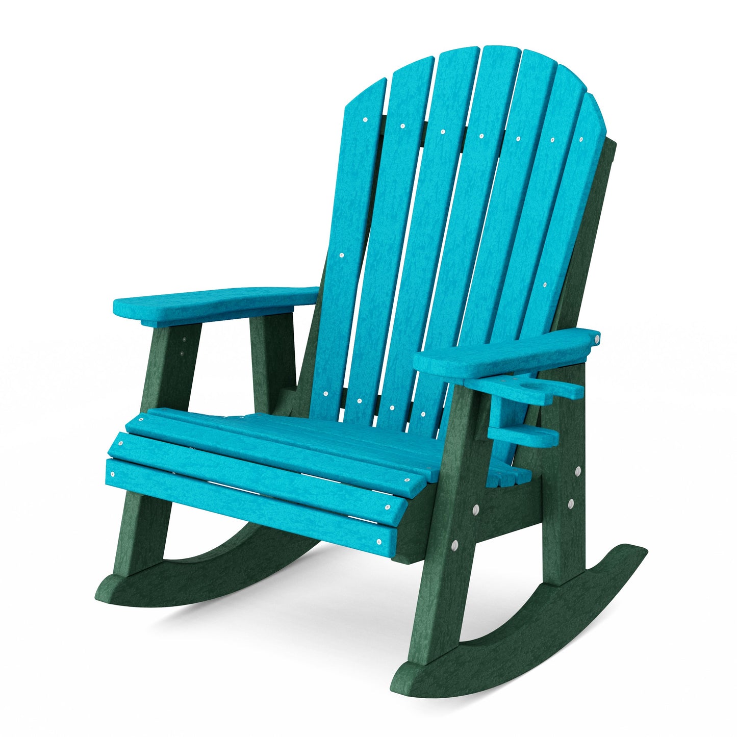Heritage Adirondack Rocking Chair with Cup Holder