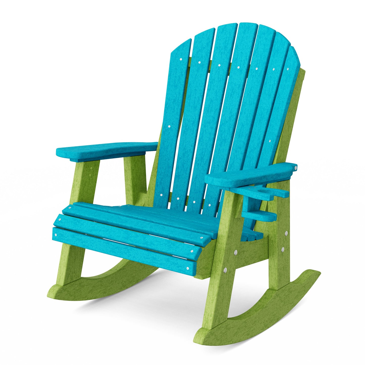 Heritage Adirondack Rocking Chair with Cup Holder