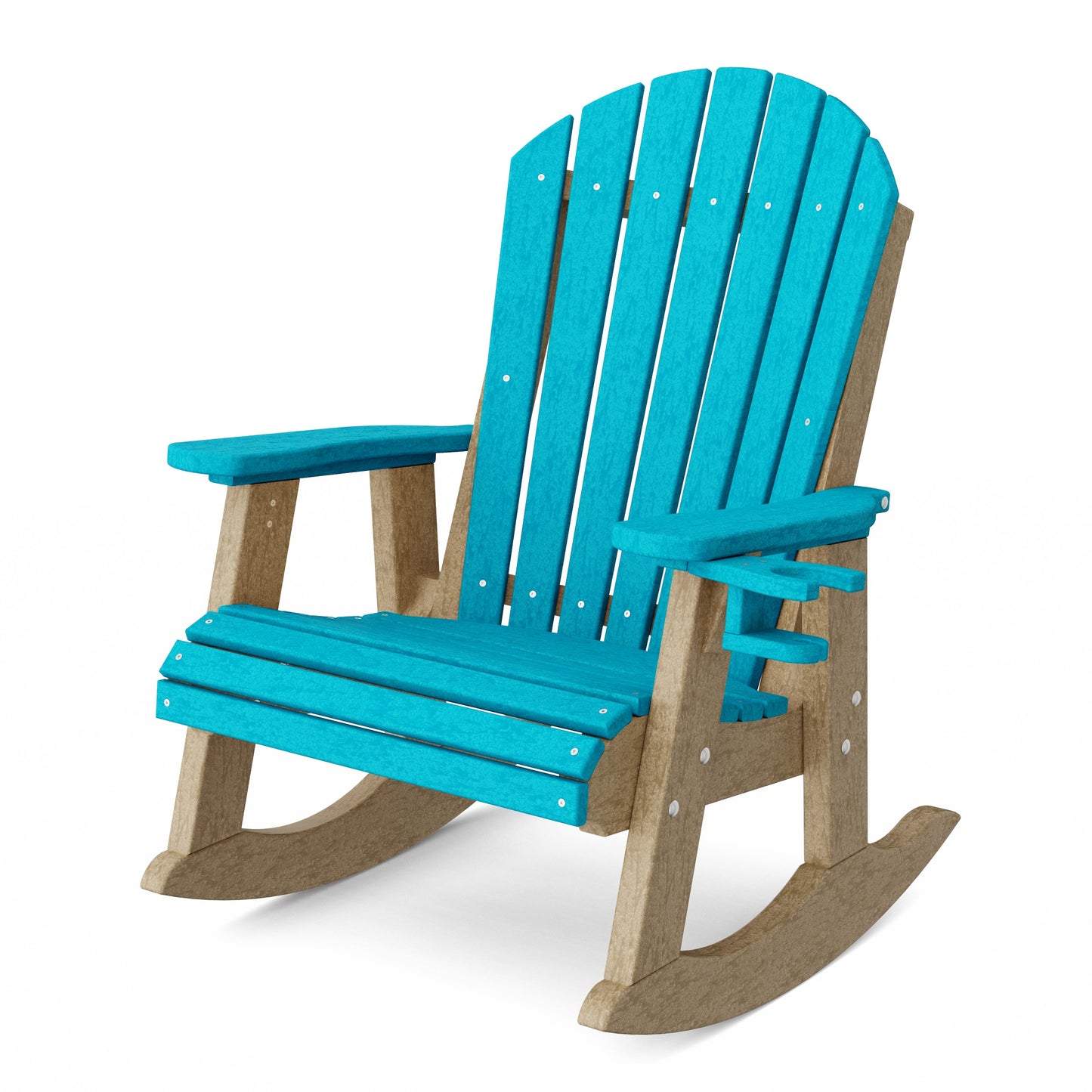 Heritage Adirondack Rocking Chair with Cup Holder