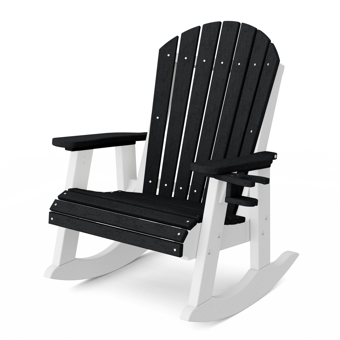 Heritage Adirondack Rocking Chair with Cup Holder
