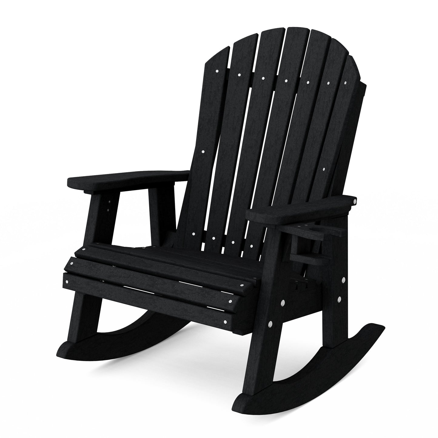Heritage Adirondack Rocking Chair with Cup Holder