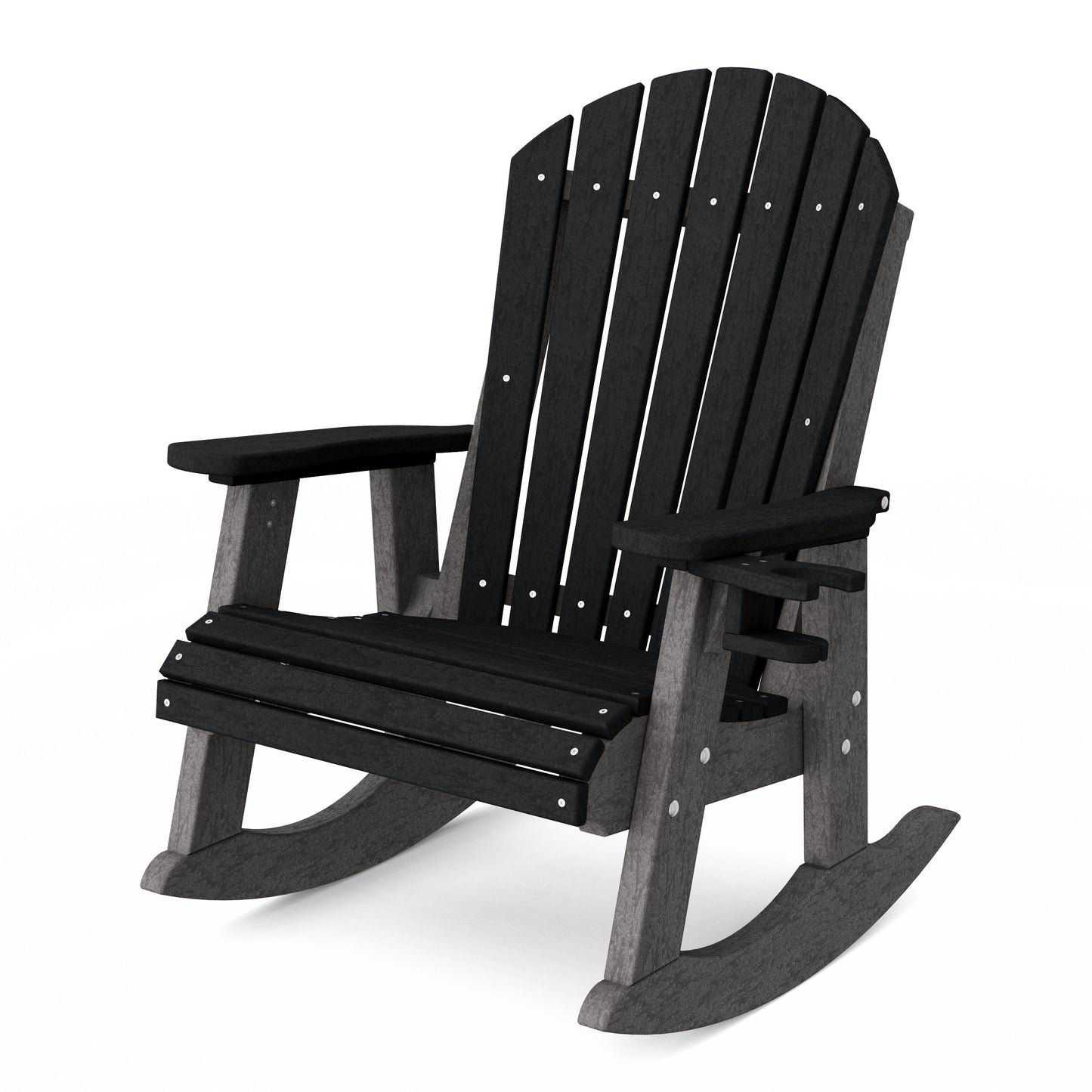 Heritage Adirondack Rocking Chair with Cup Holder