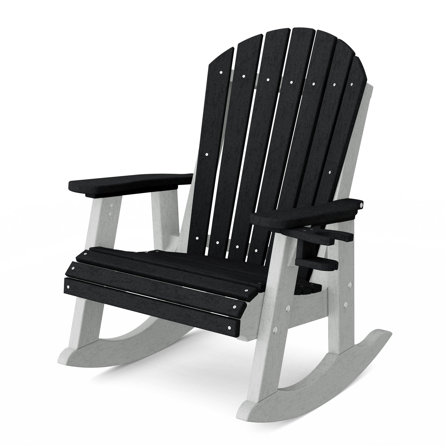 Heritage Adirondack Rocking Chair with Cup Holder