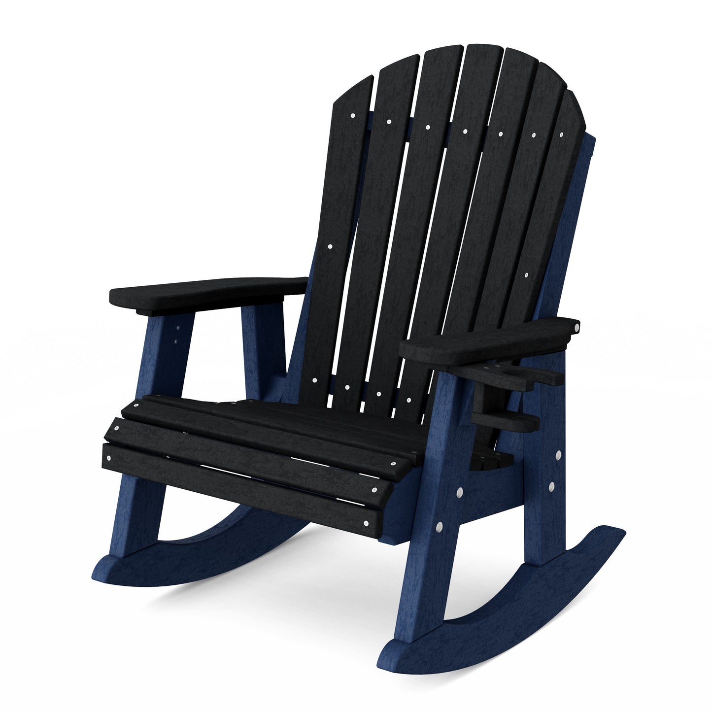 Heritage Adirondack Rocking Chair with Cup Holder