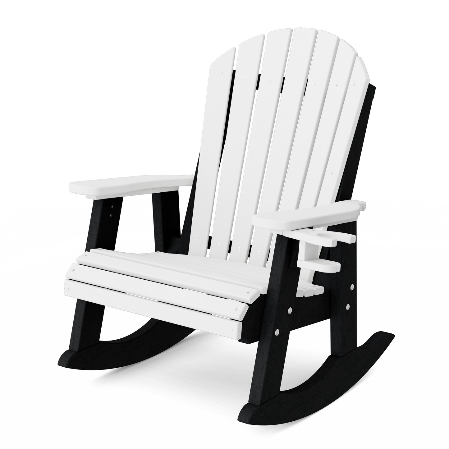 Heritage Adirondack Rocking Chair with Cup Holder